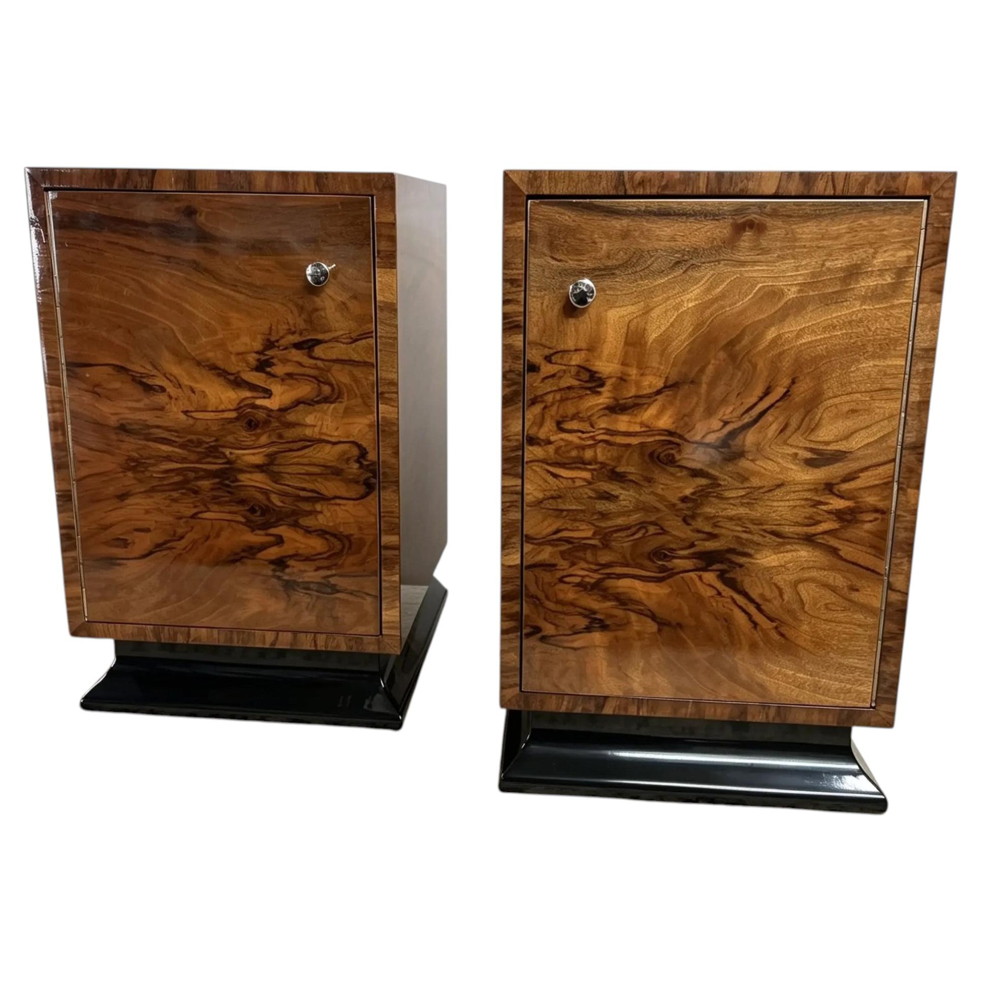 2 Art Deco Nachttische