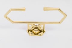 2 Art Deco brass curtain holder vienna around 1920s