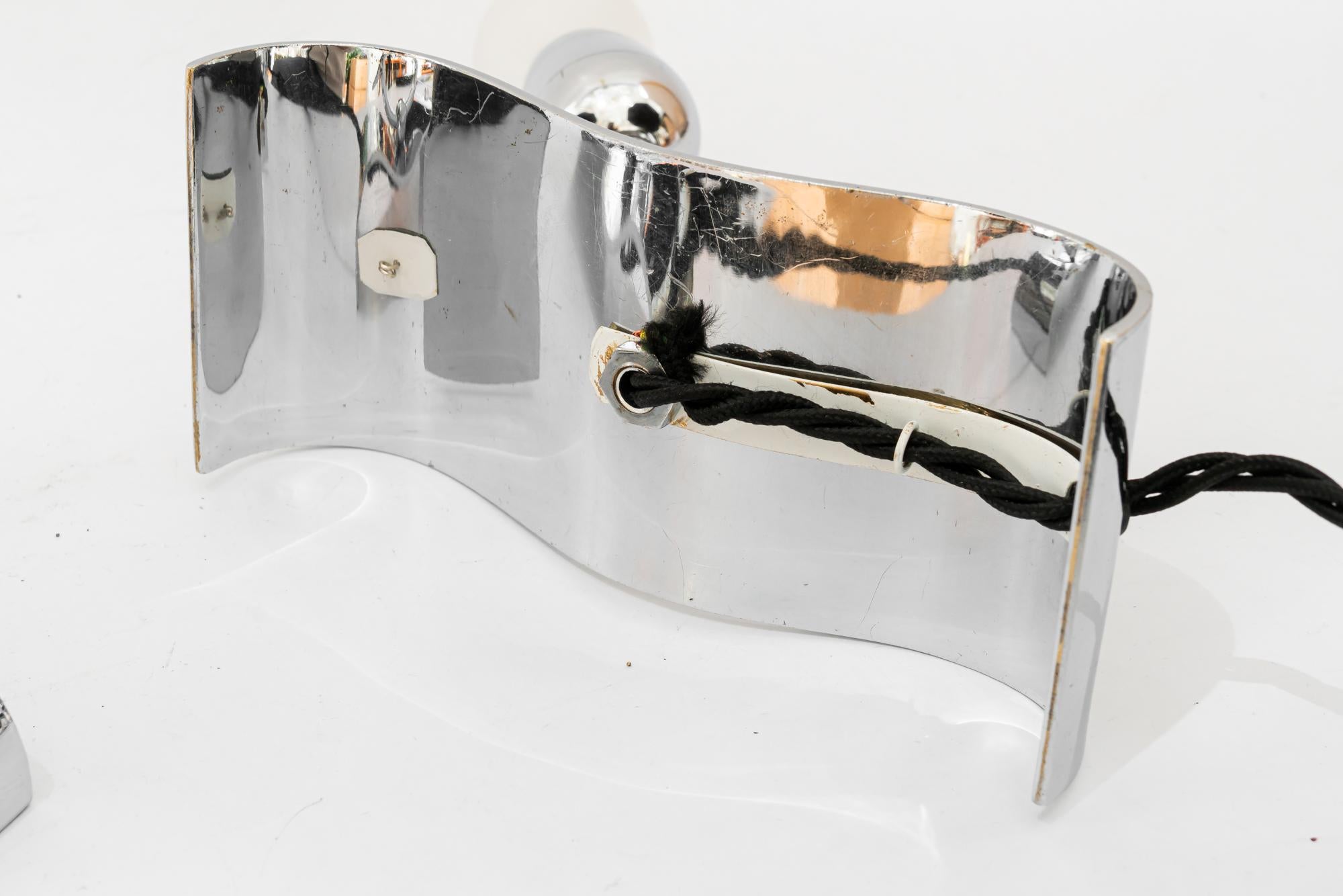 2 lampade da tavolo Art Deco cromate degli anni '20 circa in vendita 9