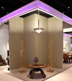 2 Art Deco Hanging lamps in Alabaster and Chrome, 1930, German