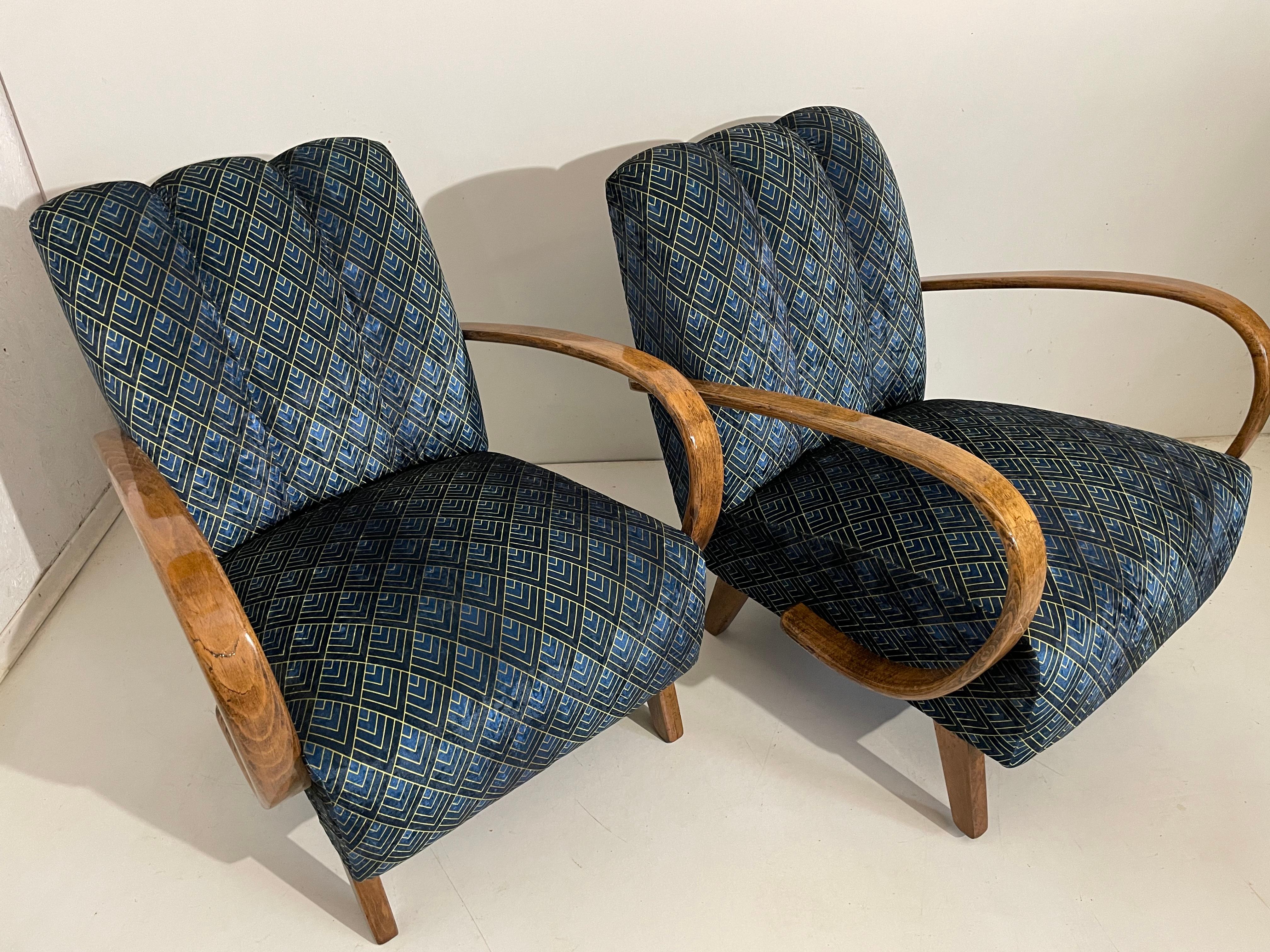 2 Art Deco J. Halabala Armchair For Sale 4
