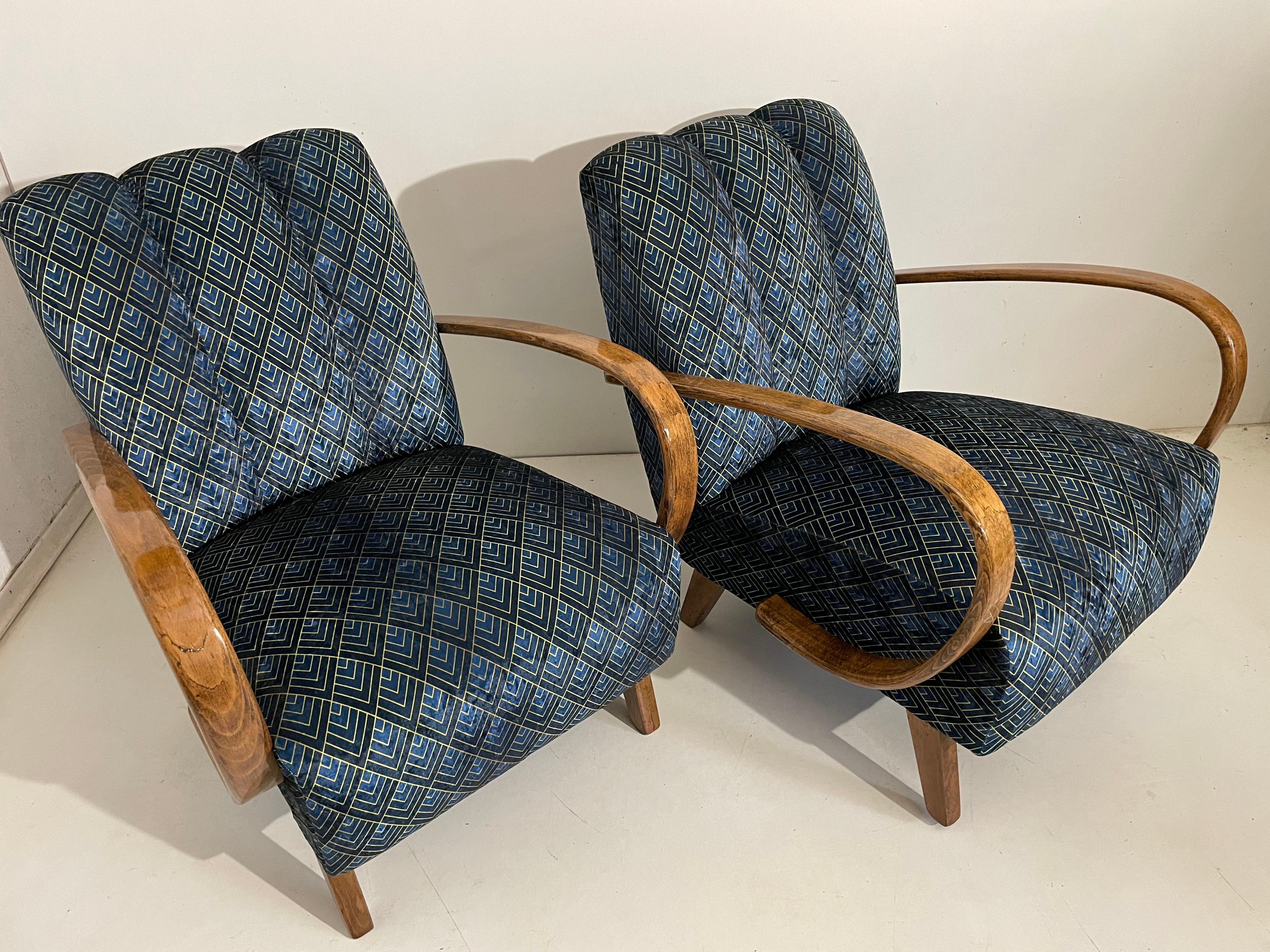 2 Art Deco J. Halabala Armchair For Sale 2