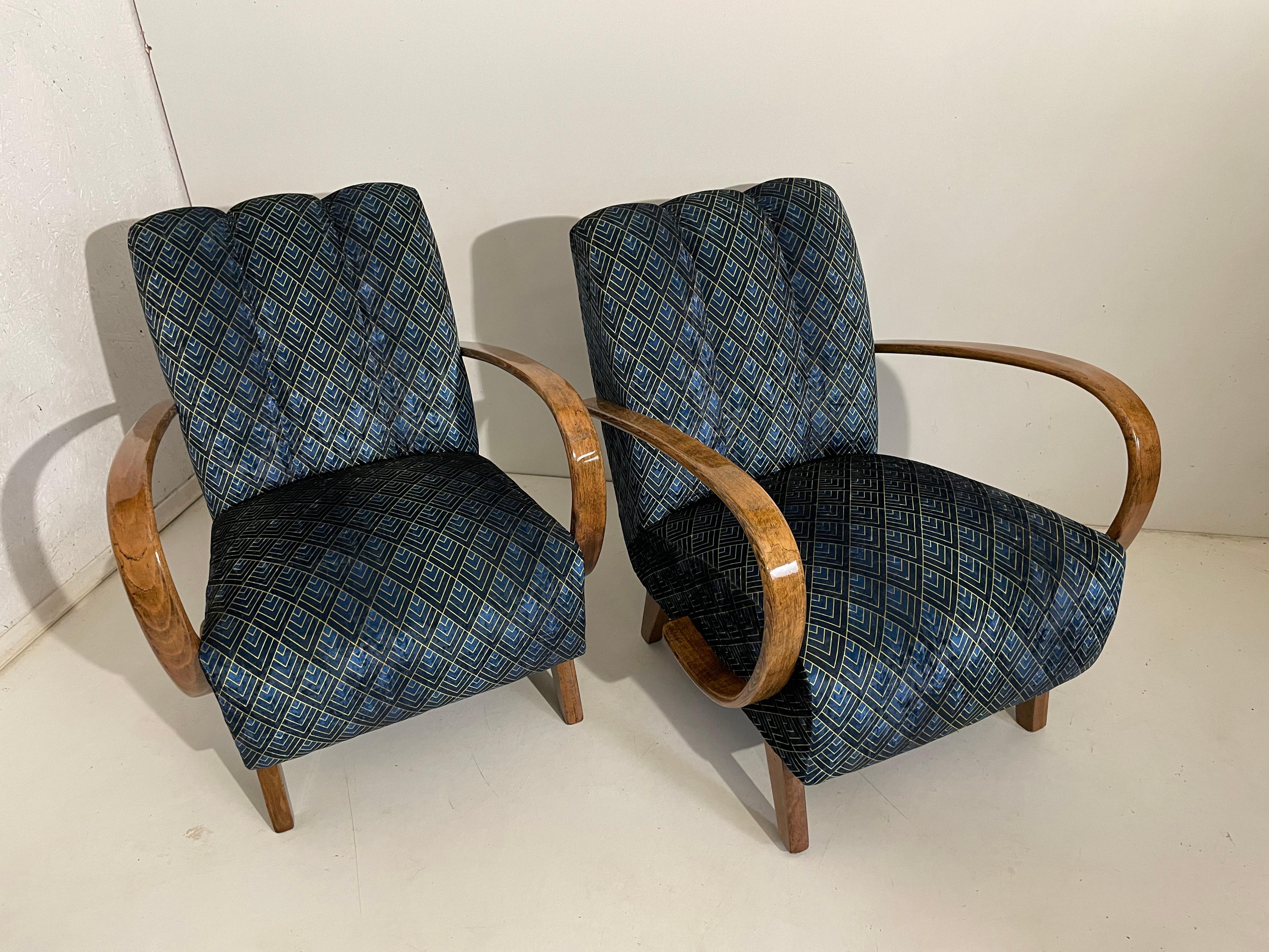 2 Art Deco J. Halabala Armchair For Sale 3