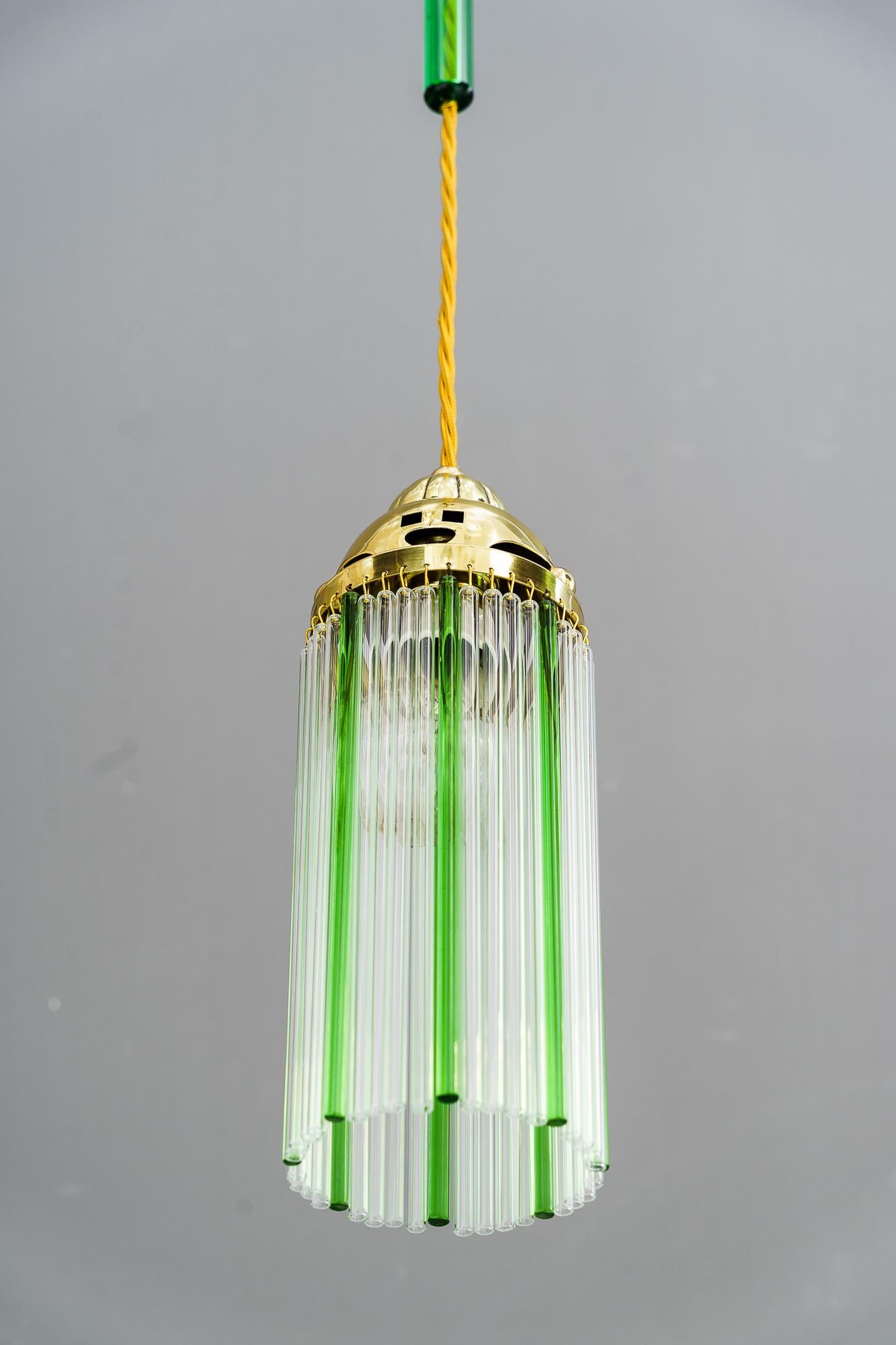 Early 20th Century 2 Art Deco pendants vienna around 1920s For Sale
