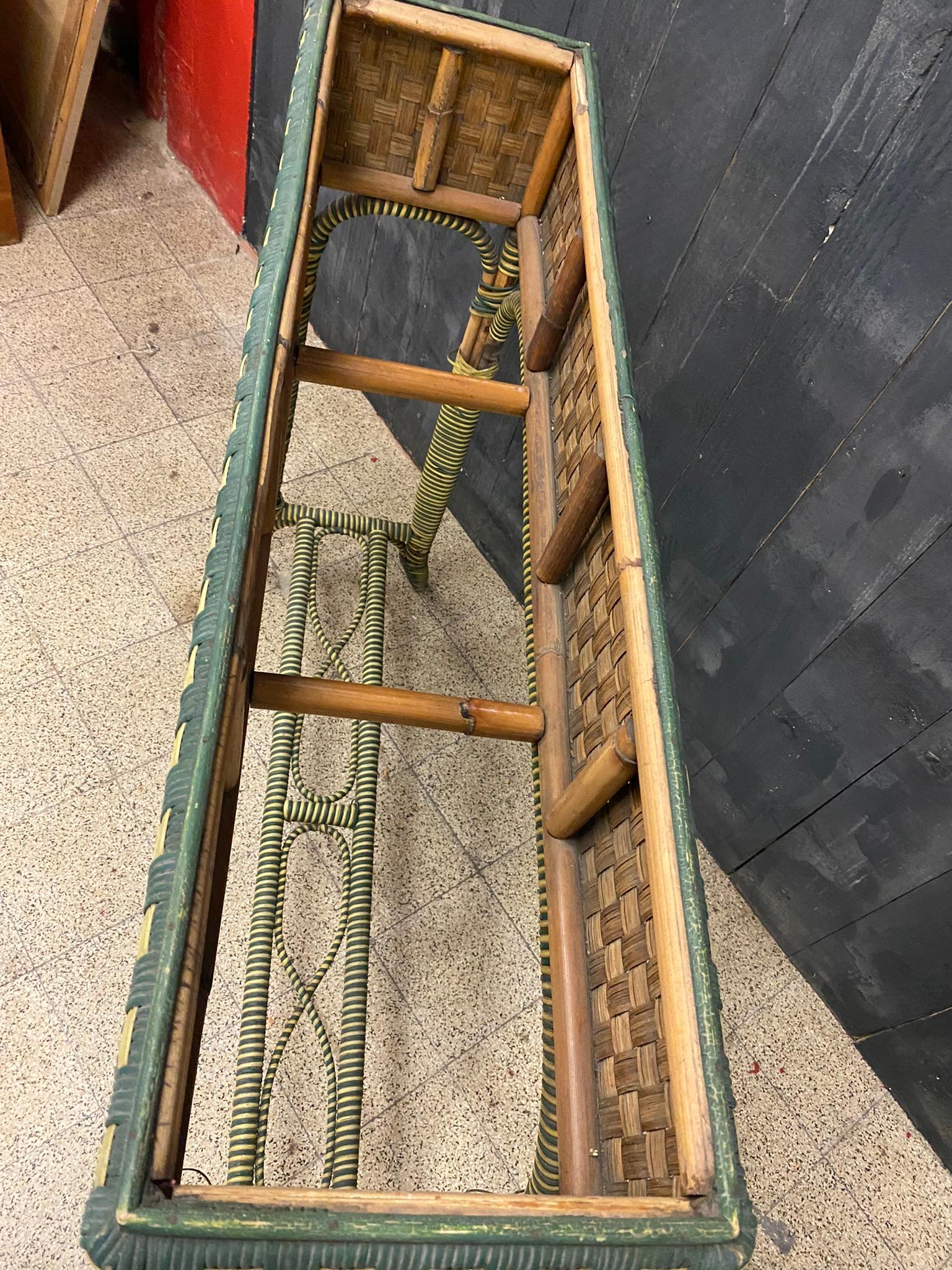 2 Art Deco Rattan Planters, circa 1920/1930 For Sale 8