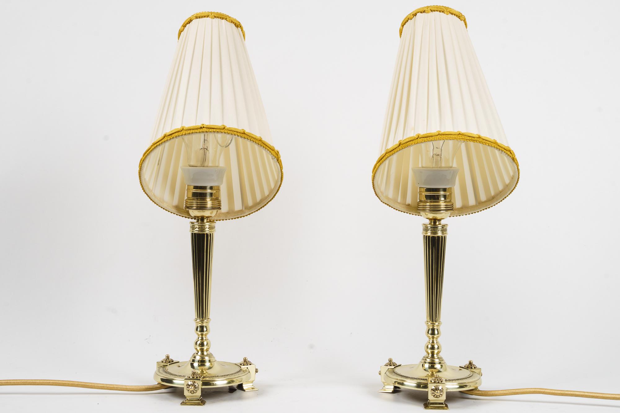 Early 20th Century 2 Art Deco Table Lamps, Vienna, 1920s