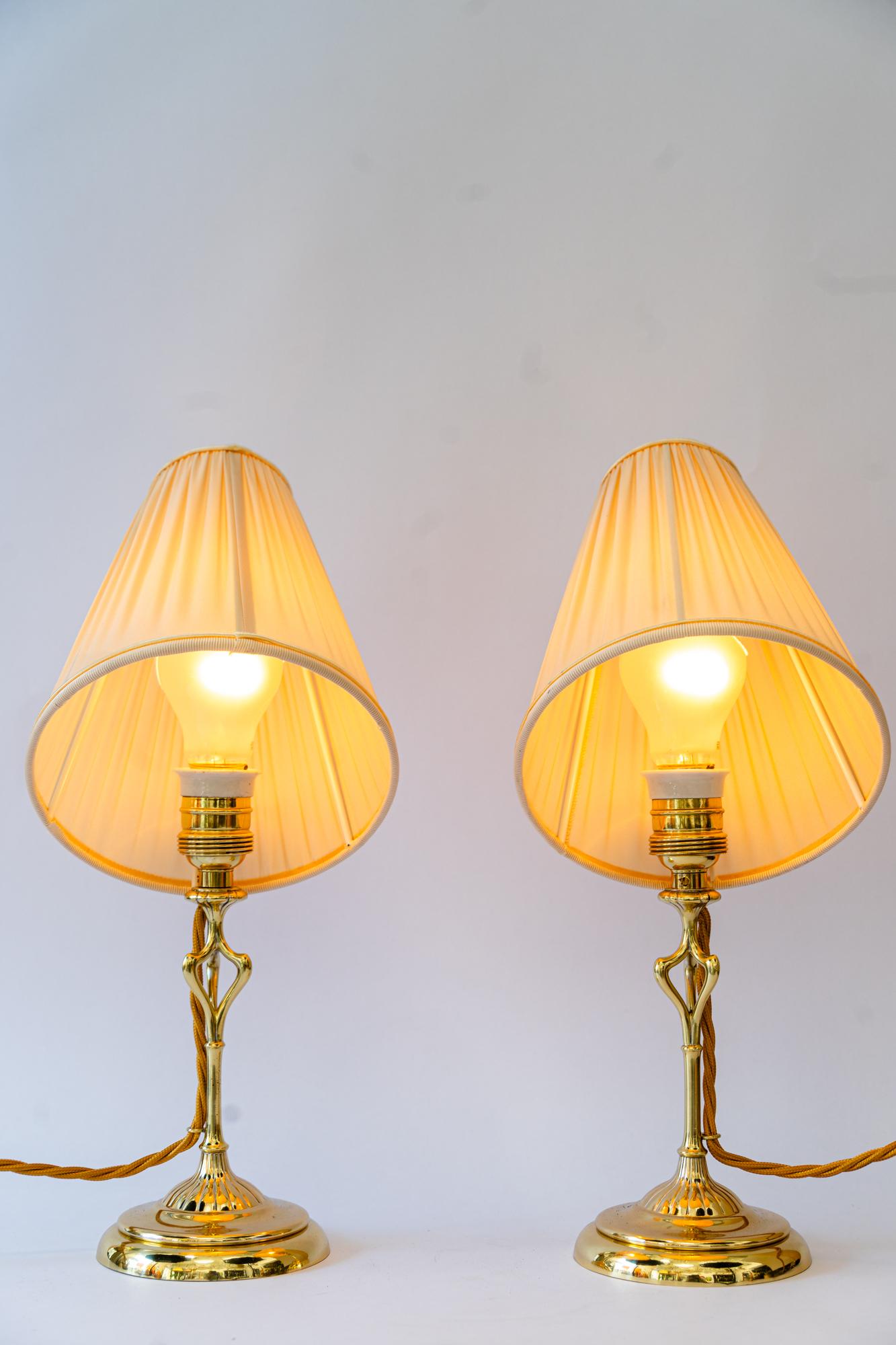 2 Art Deco Tischlampen wien um 1920s im Angebot 6