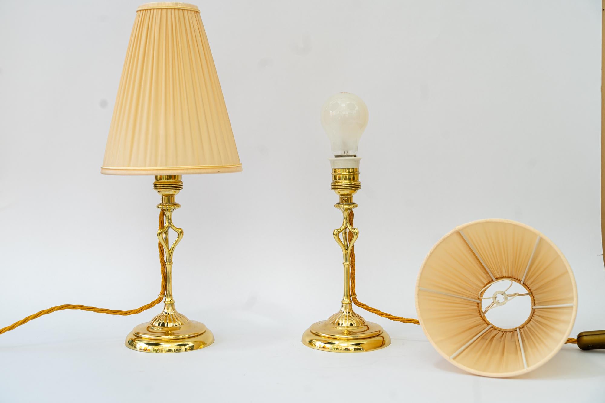 2 Art Deco Tischlampen wien um 1920s im Angebot 7