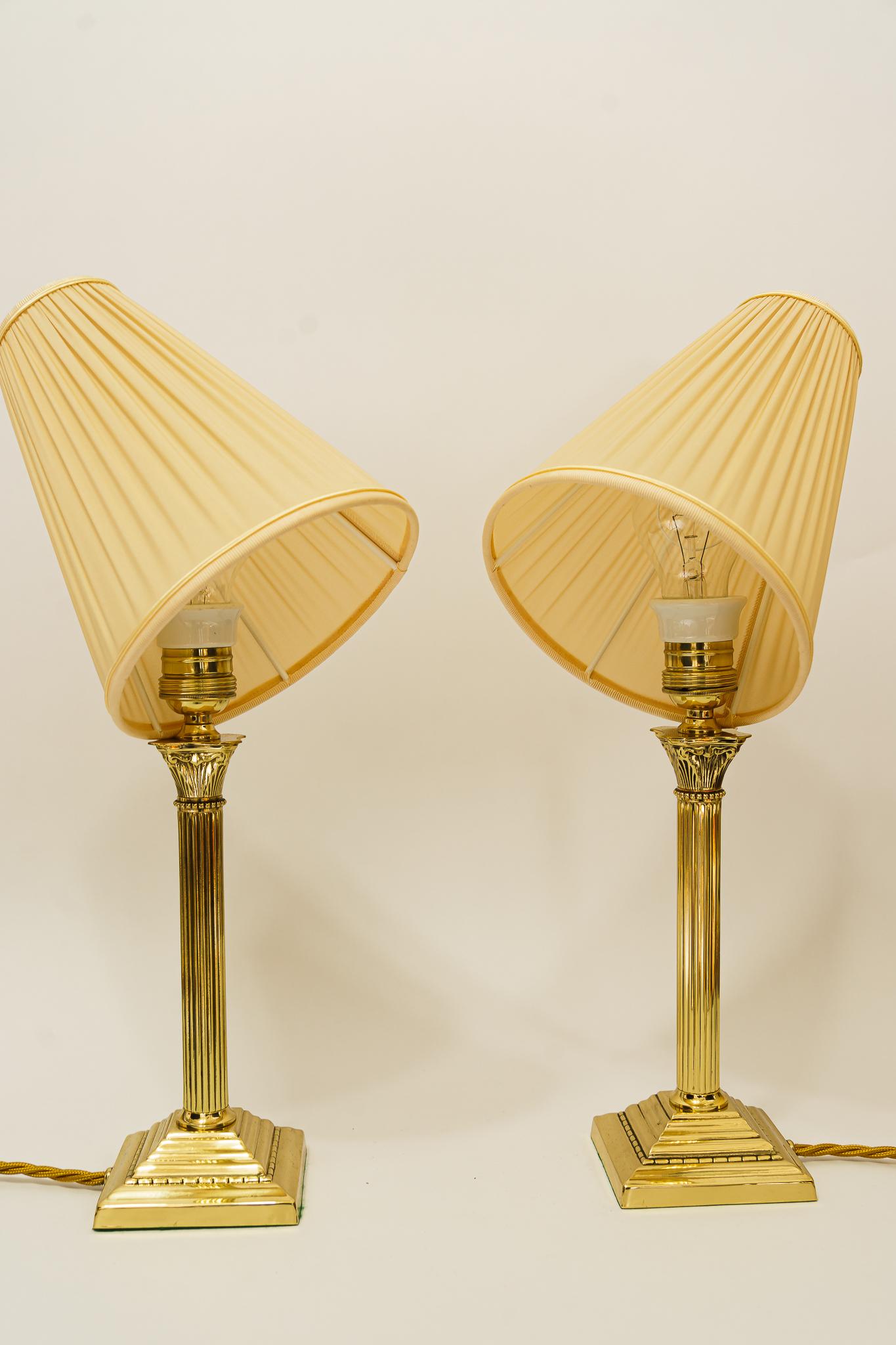 Austrian 2 Art Deco Table Lamps Vienna Around 1920s For Sale