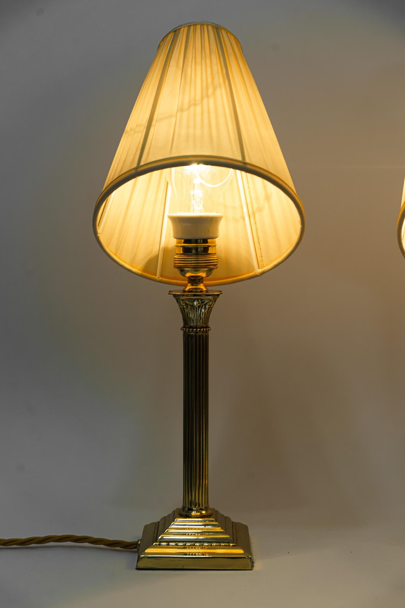 Early 20th Century 2 Art Deco Table Lamps Vienna Around 1920s For Sale