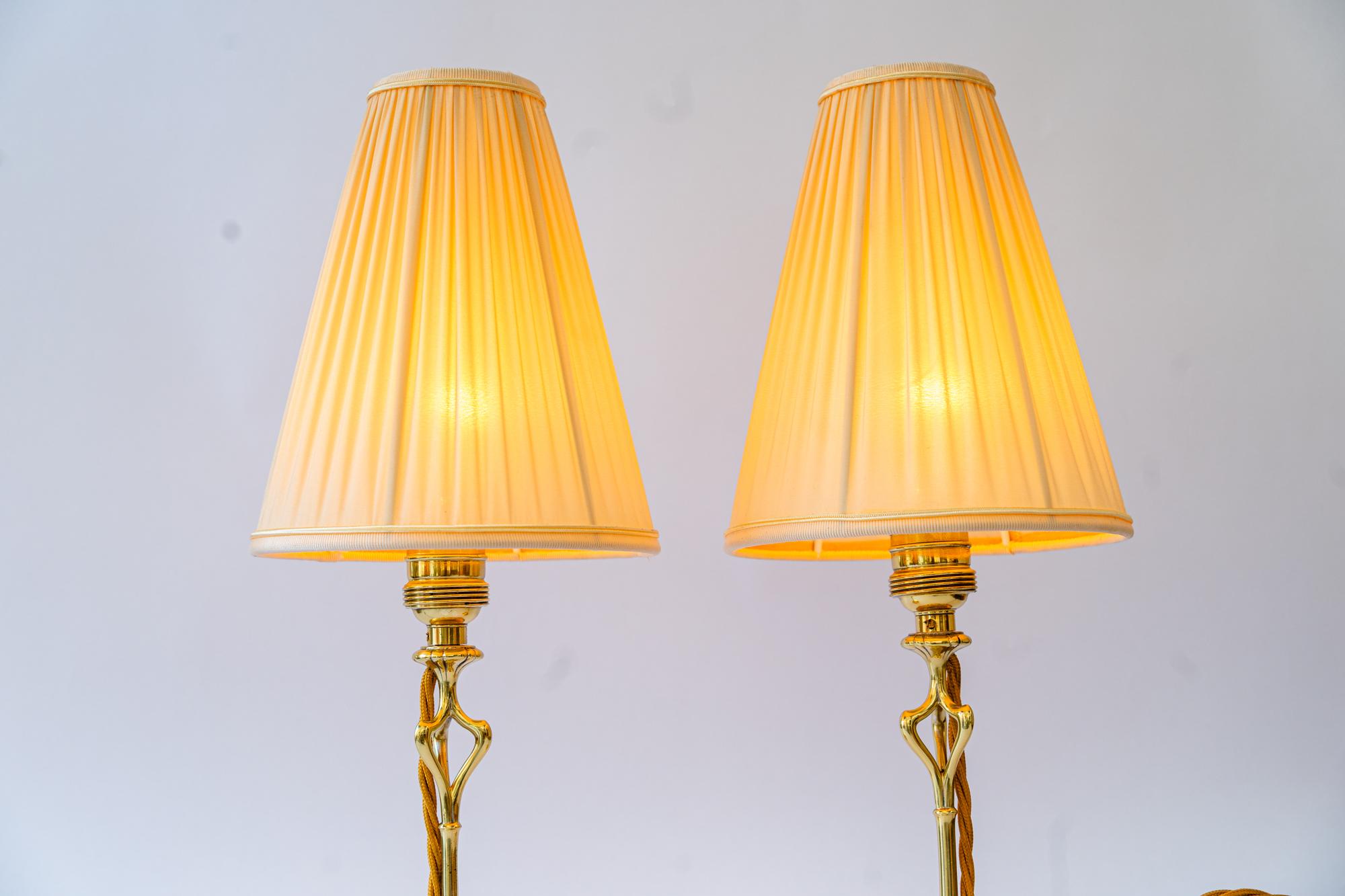 Early 20th Century 2 Art Deco Table lamps vienna around 1920s For Sale
