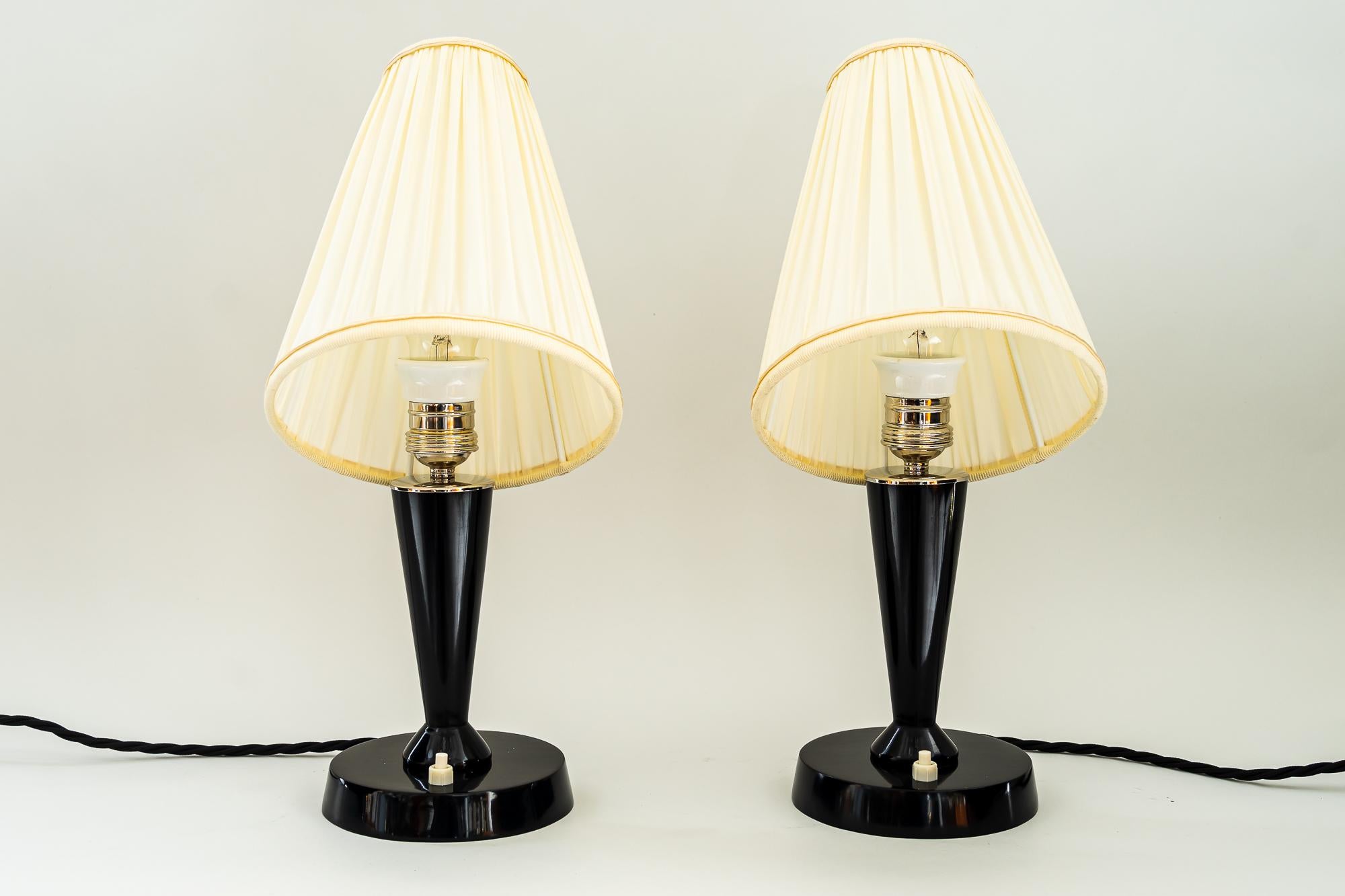 Austrian 2 Art Deco Table Lamps, Vienna, Around 1930s For Sale