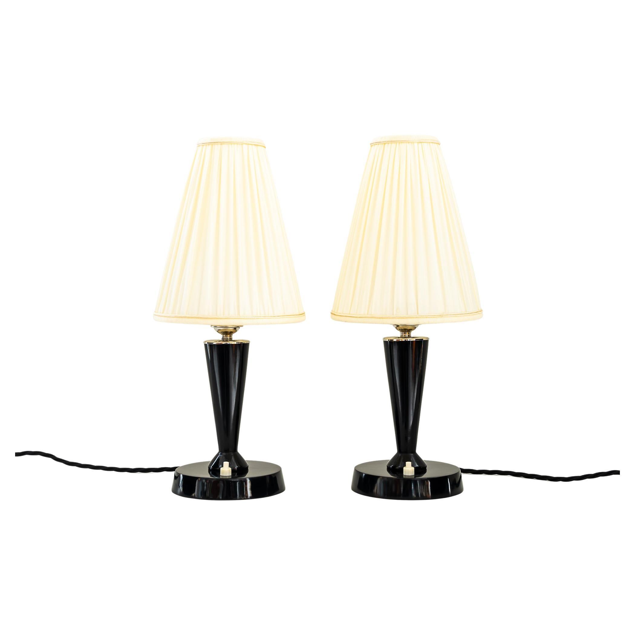 2 Art Deco Table Lamps, Vienna, Around 1930s For Sale