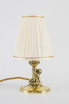 2 Art Deco Table Lamps with Shades, Vienna, circa 1920s