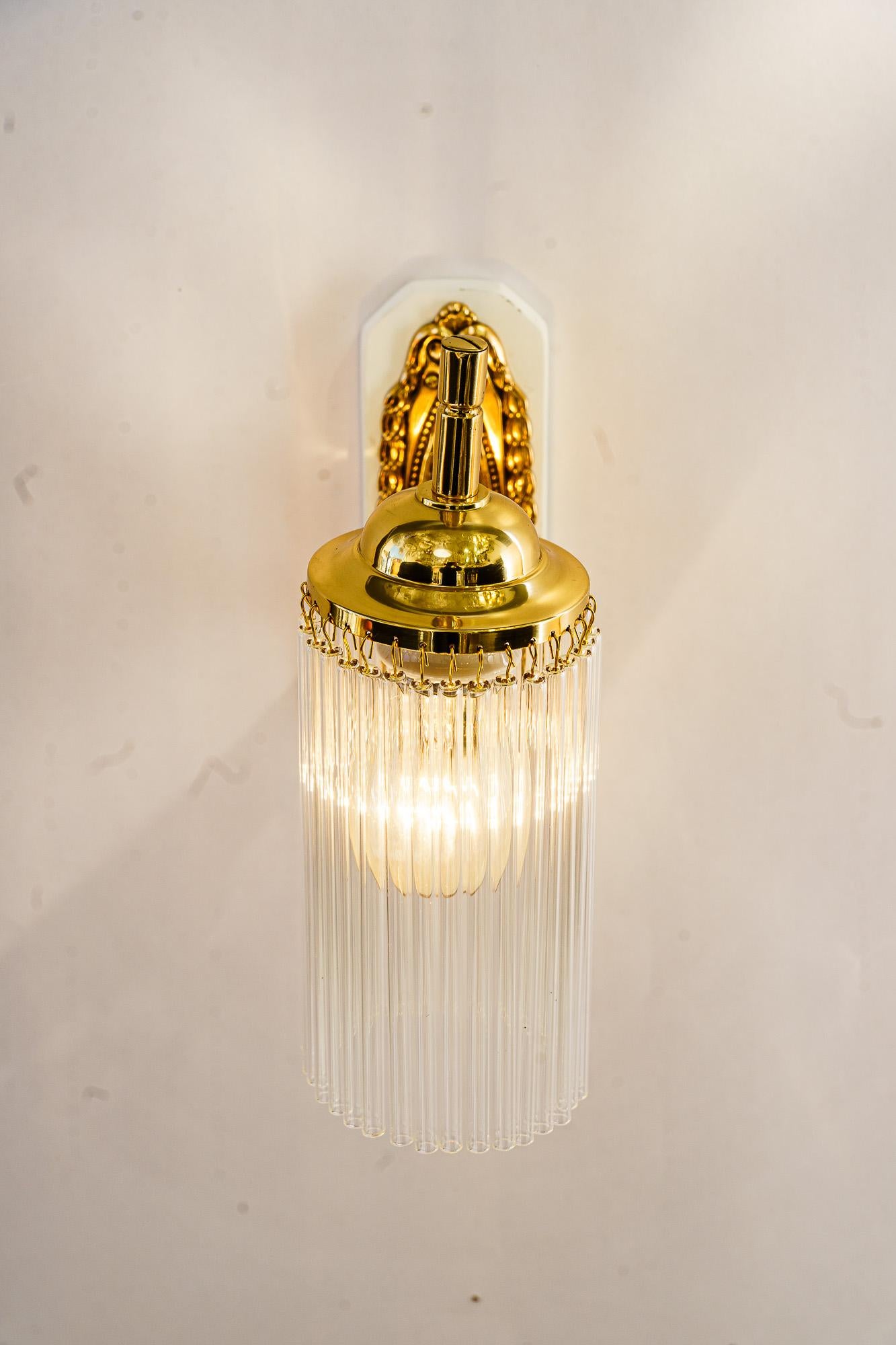 2 Art Deco wall lamps vienna around 1920s For Sale 7