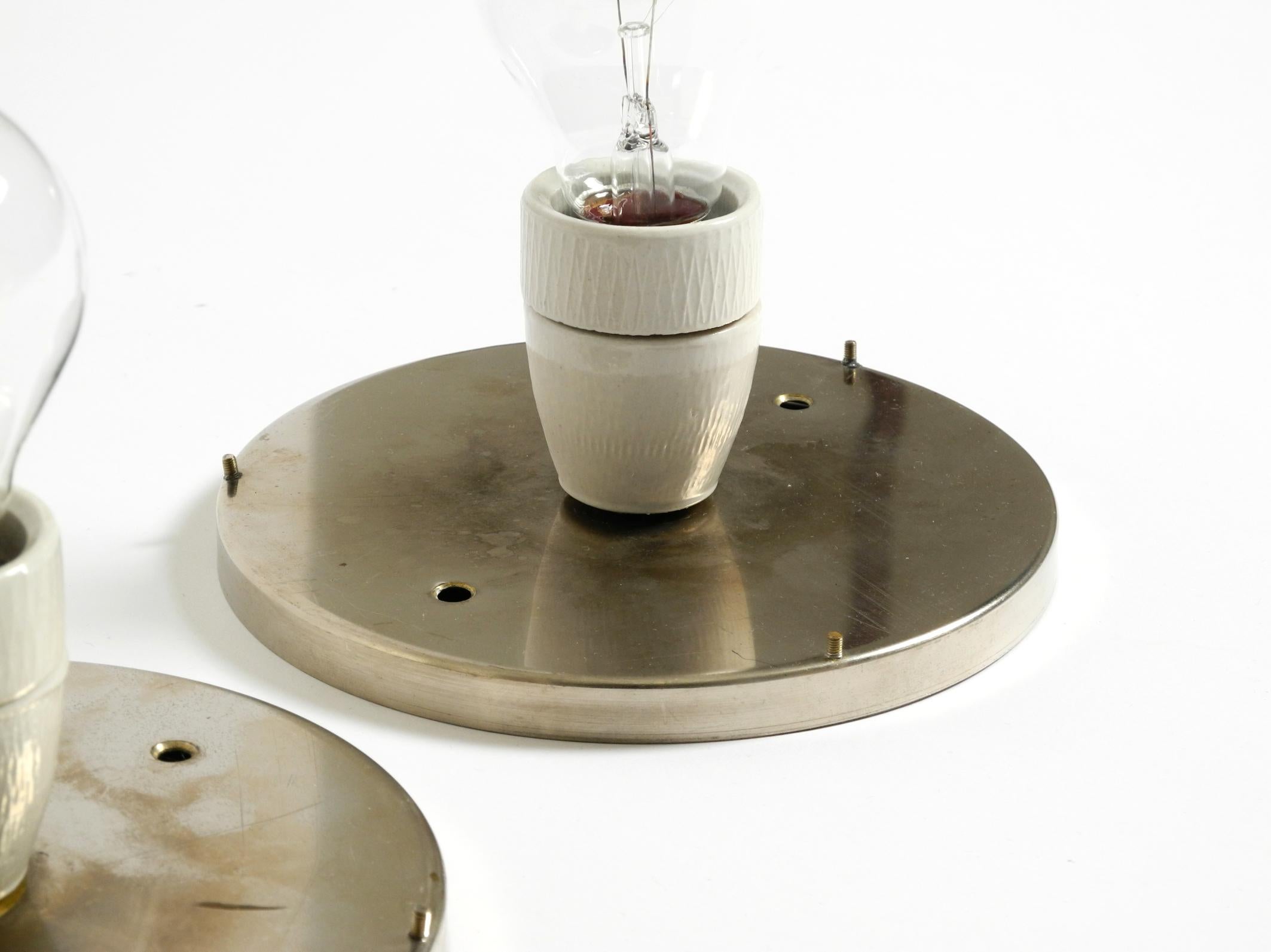 2 Art Nouveau ceiling lamps by Koloman Moser for Wiener Werkstätten by WOKA For Sale 11