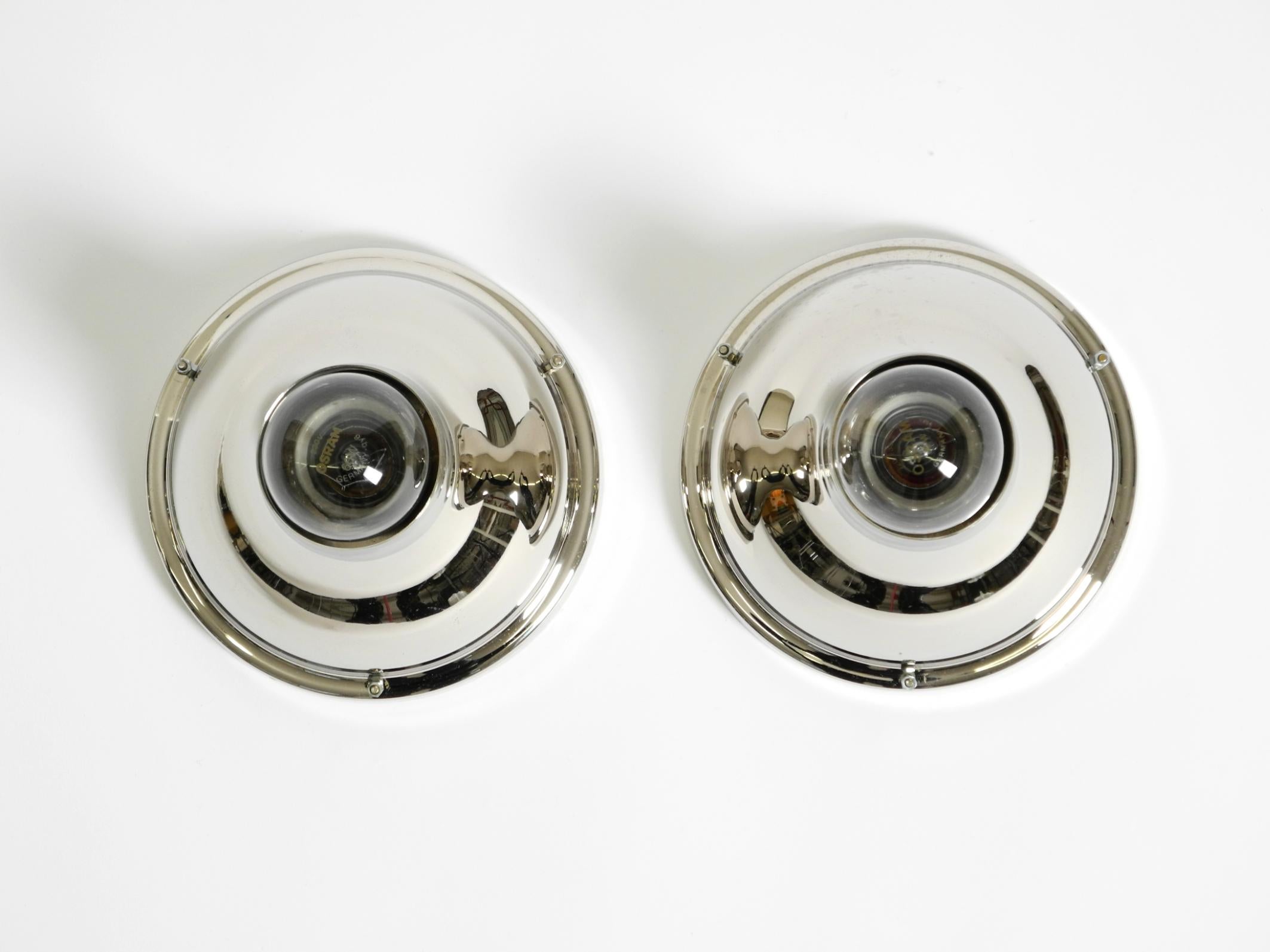 Metal 2 Art Nouveau ceiling lamps by Koloman Moser for Wiener Werkstätten by WOKA For Sale