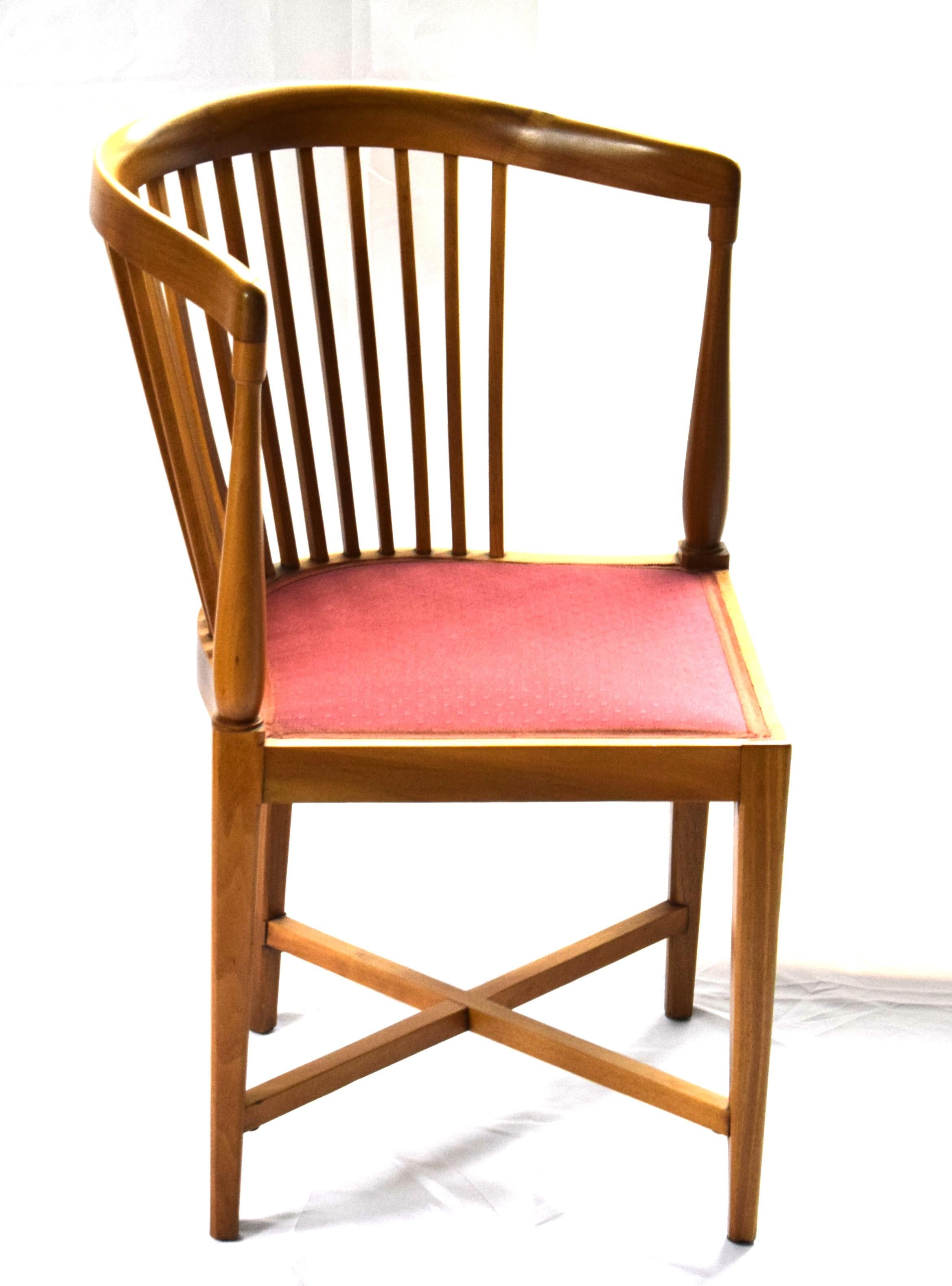 2 Art Nouveau corner chairs, designed by J.M.Olbrich / M. Niedermoser (Vienna, 1 For Sale 3