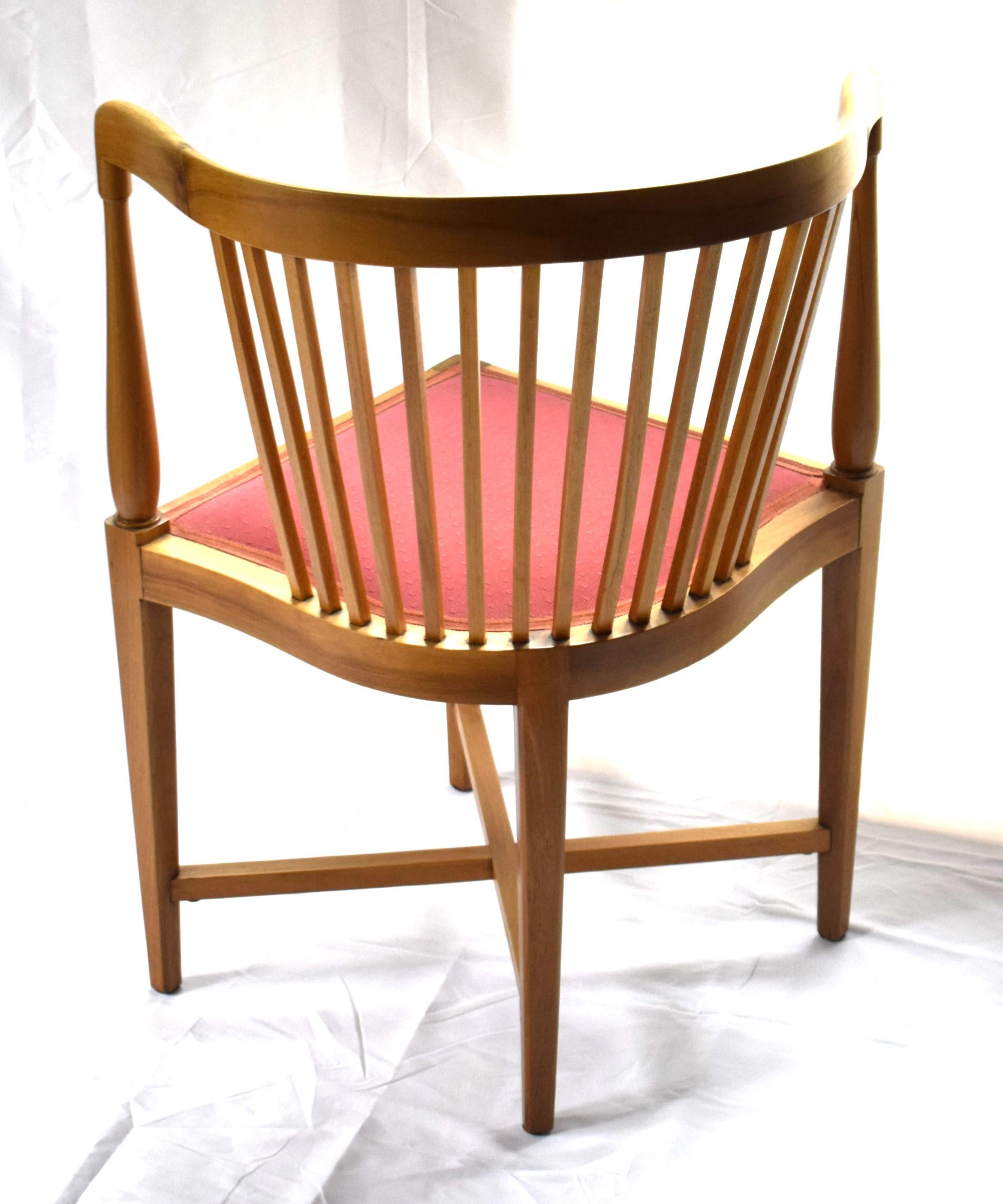 2 Art Nouveau corner chairs, designed by J.M.Olbrich / M. Niedermoser (Vienna, 1 For Sale 5