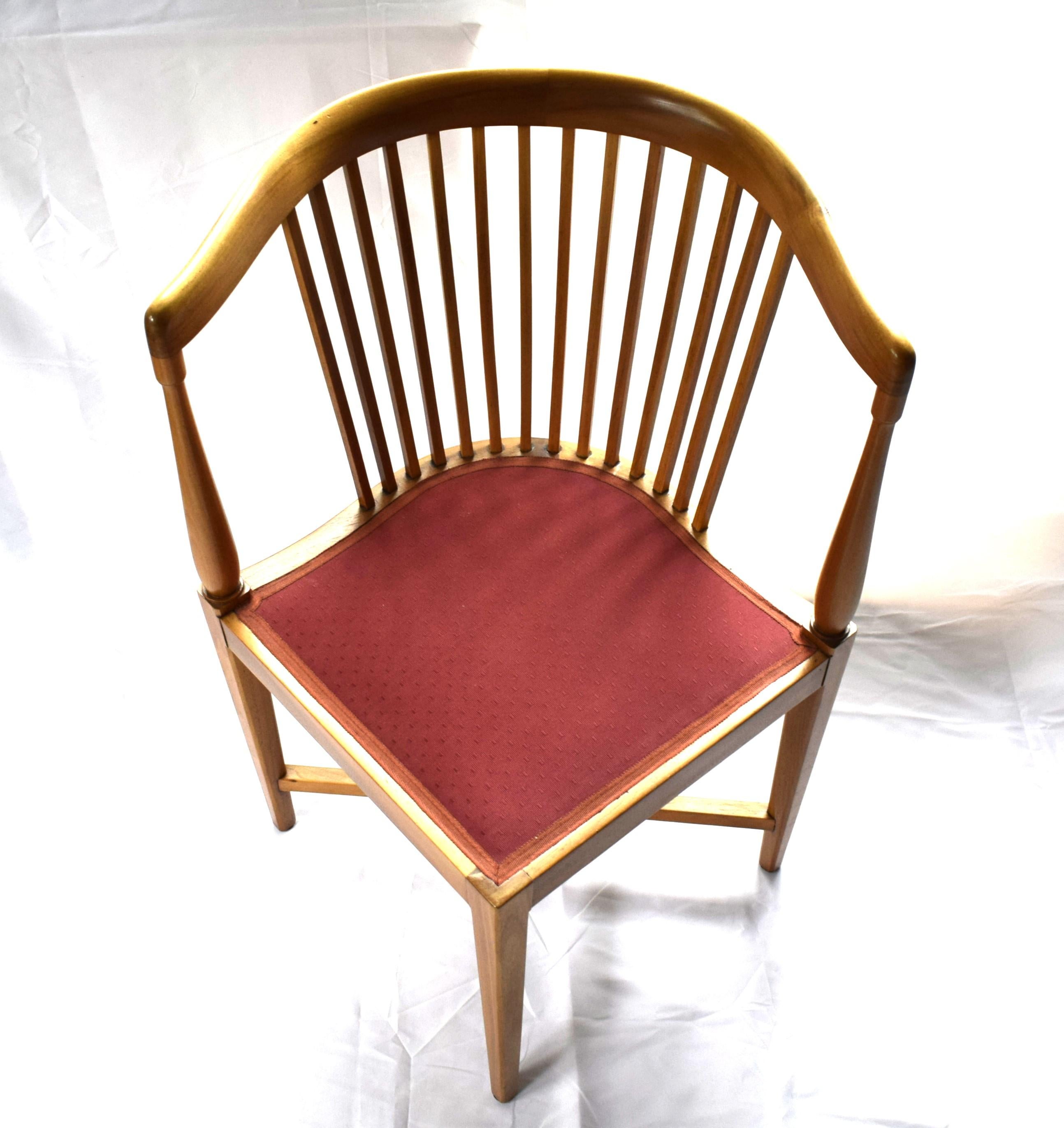 2 Art Nouveau corner chairs, designed by J.M.Olbrich / M. Niedermoser (Vienna, 1 For Sale 6