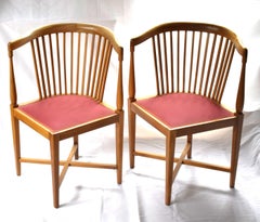 2 Art Nouveau corner chairs, designed by J.M.Olbrich / M. Niedermoser (Vienna, 1