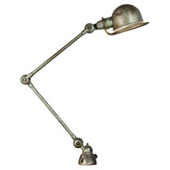 2 Articulated Arms Jieldé Lamp in Vespa Green by Jean-Louis Domecq, 1960s