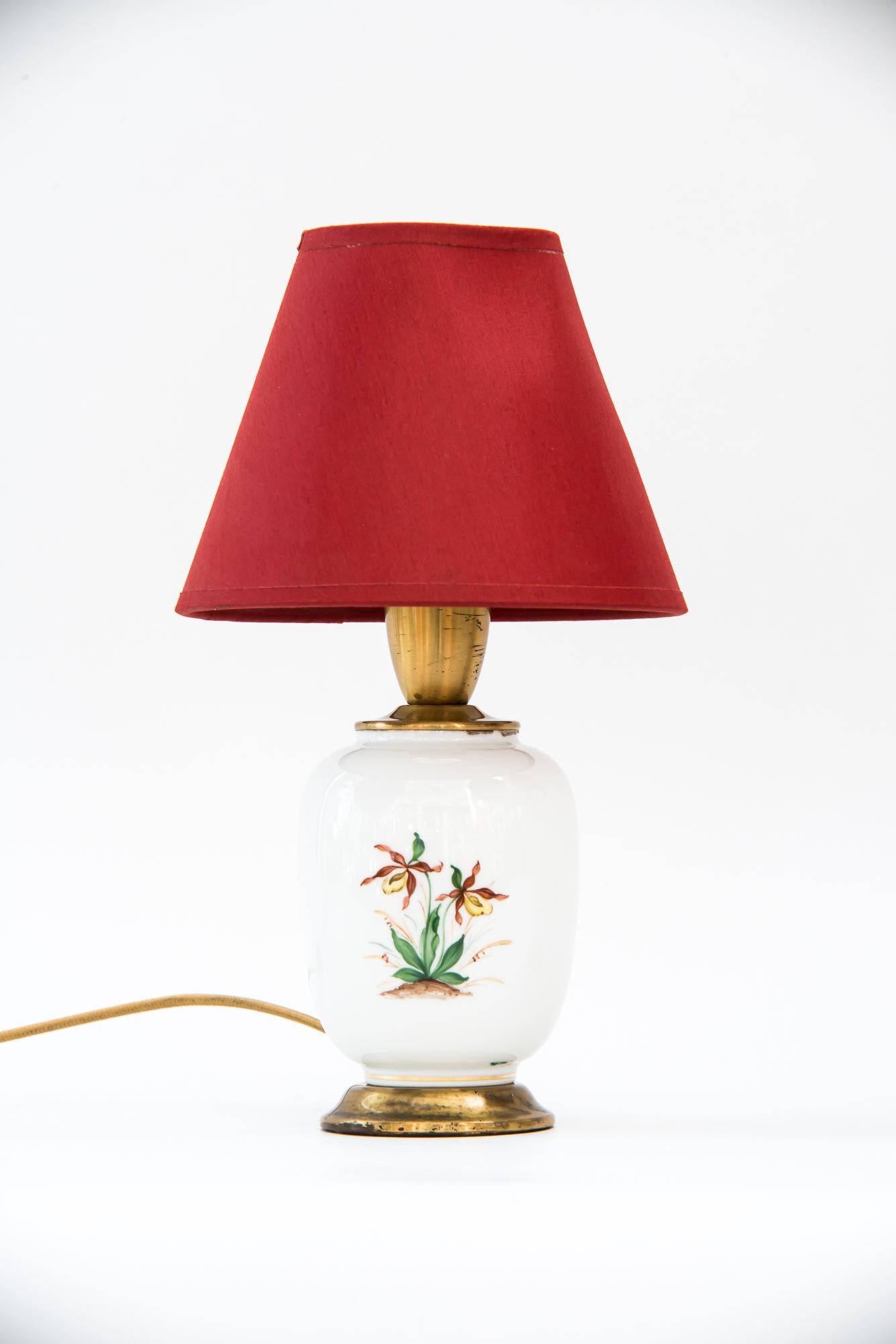 Mid-Century Modern 2 Augarten Table Lamps, Vienna, circa 1960s For Sale