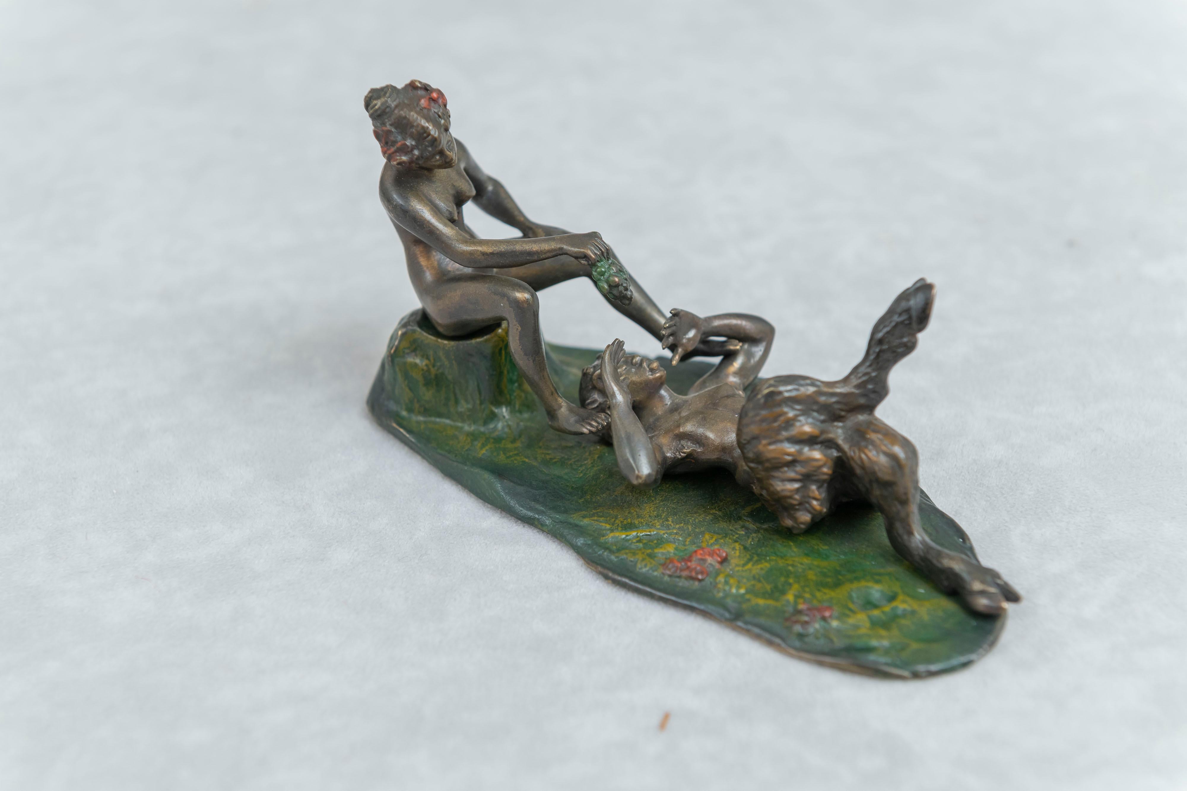 2 Austrian Movable Naughty, Erotic Bronzes, circa 1920 For Sale 3