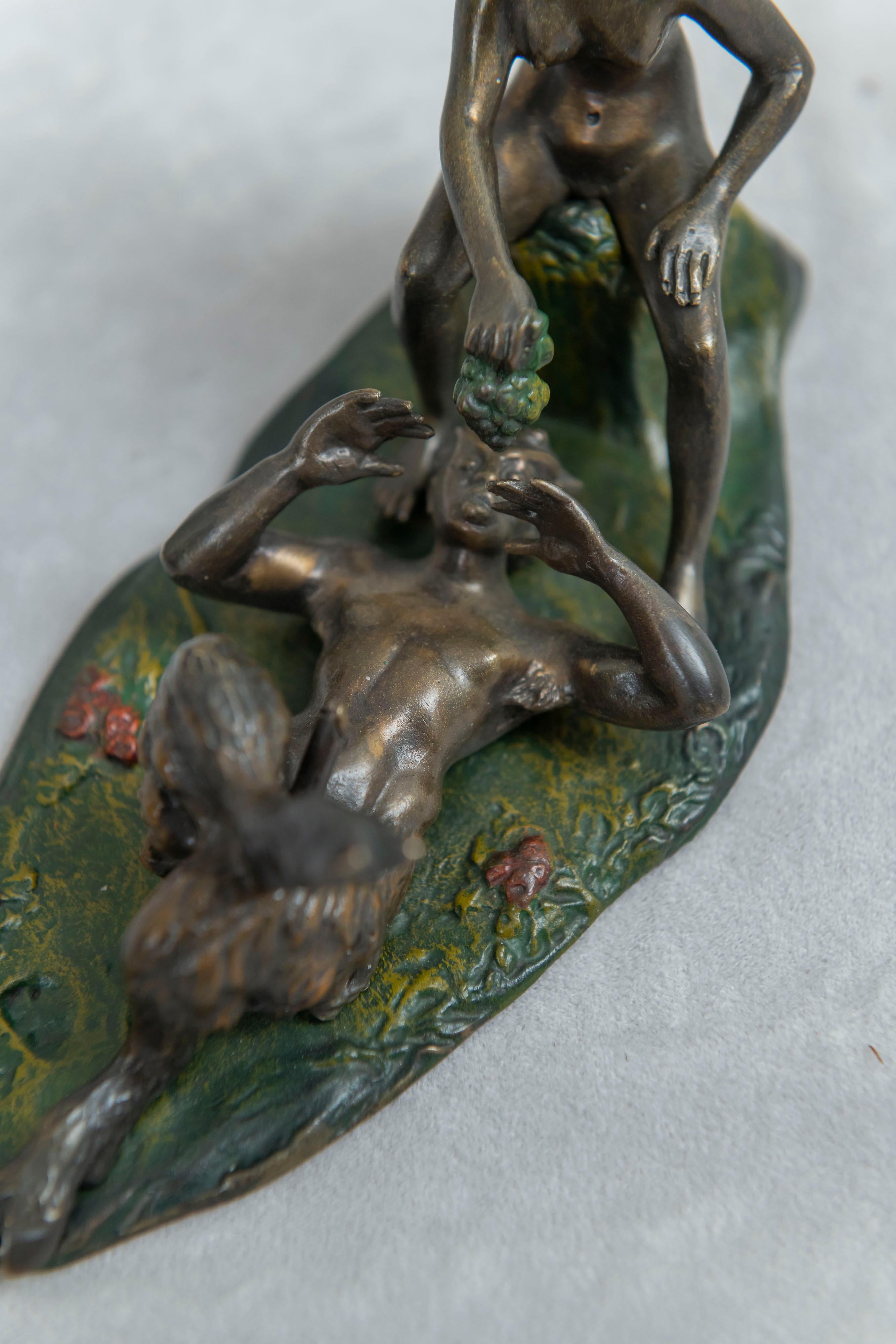 2 Austrian Movable Naughty, Erotic Bronzes, circa 1920 For Sale 7