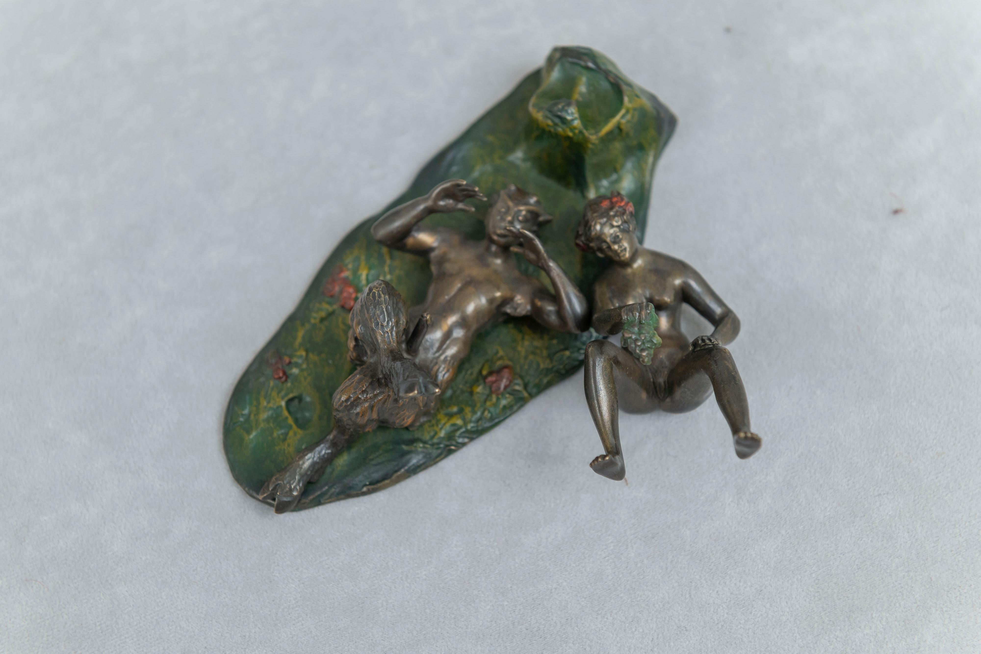2 Austrian Movable Naughty, Erotic Bronzes, circa 1920 For Sale 8