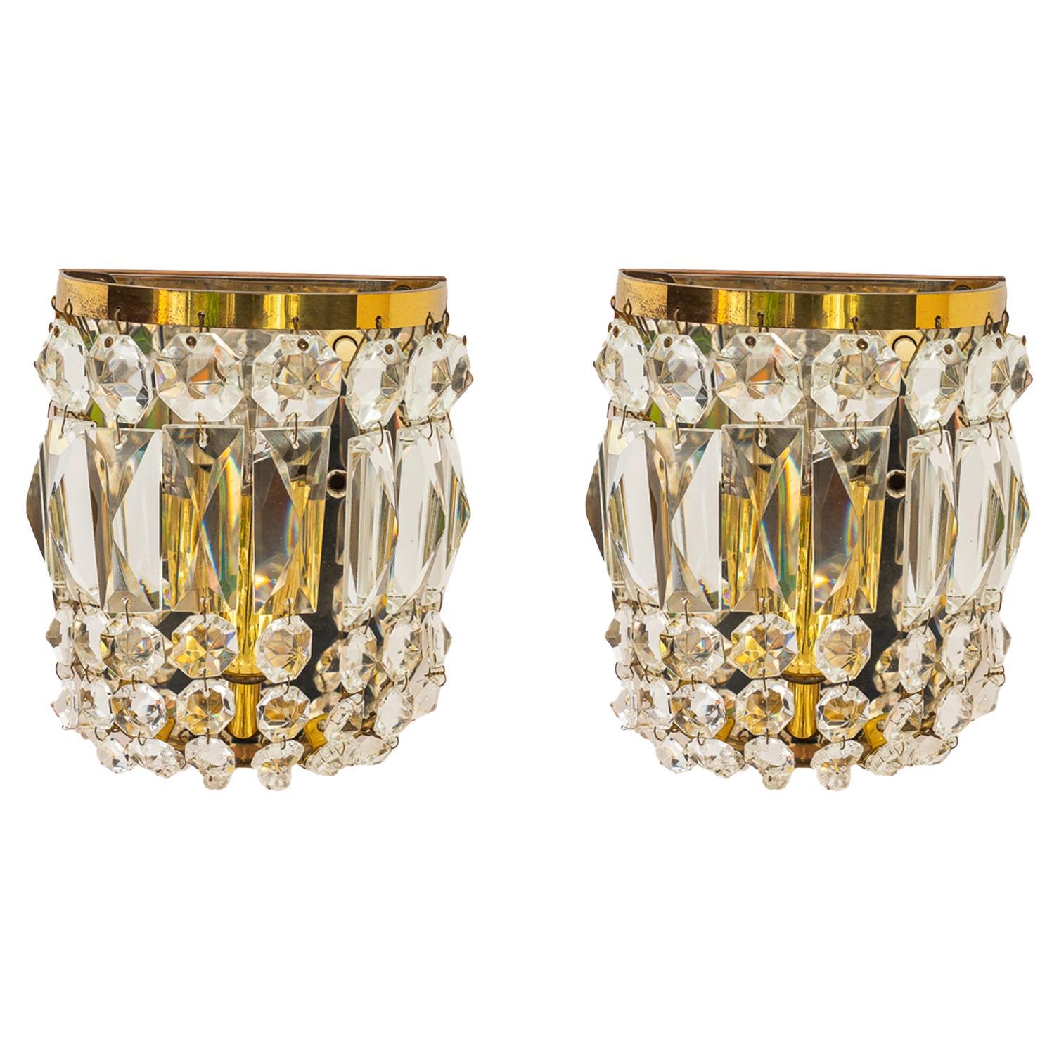 2 Bakalowits wall lamps vienna around 1920s