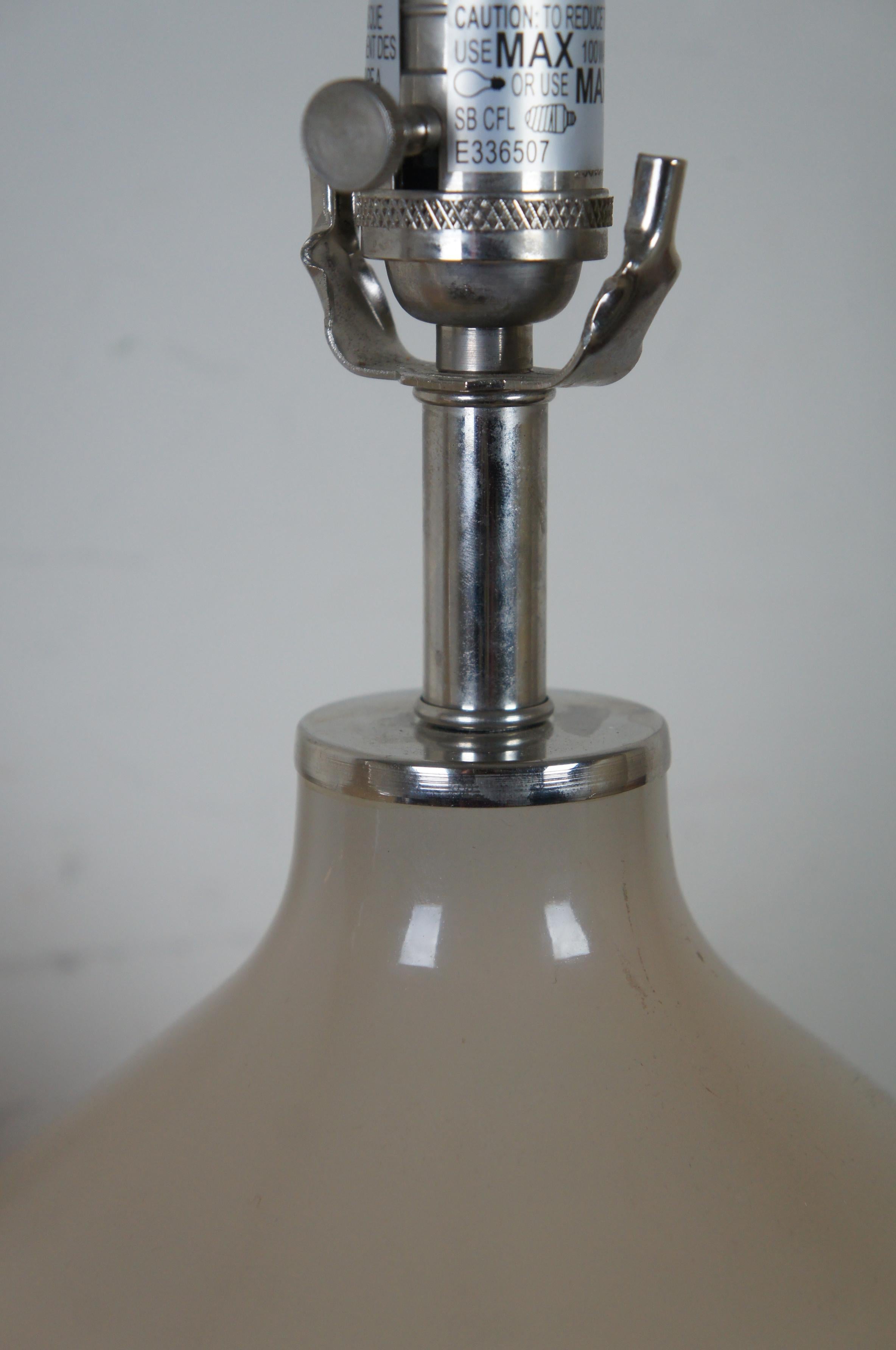 2 Ballard Designs Suzanne Kasler Celeste Double Gourd Modern Table Lamps Pair 1