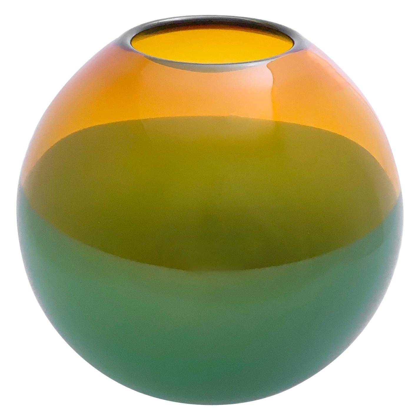 2-Banded Aurora and Forest Green Deep Bowl