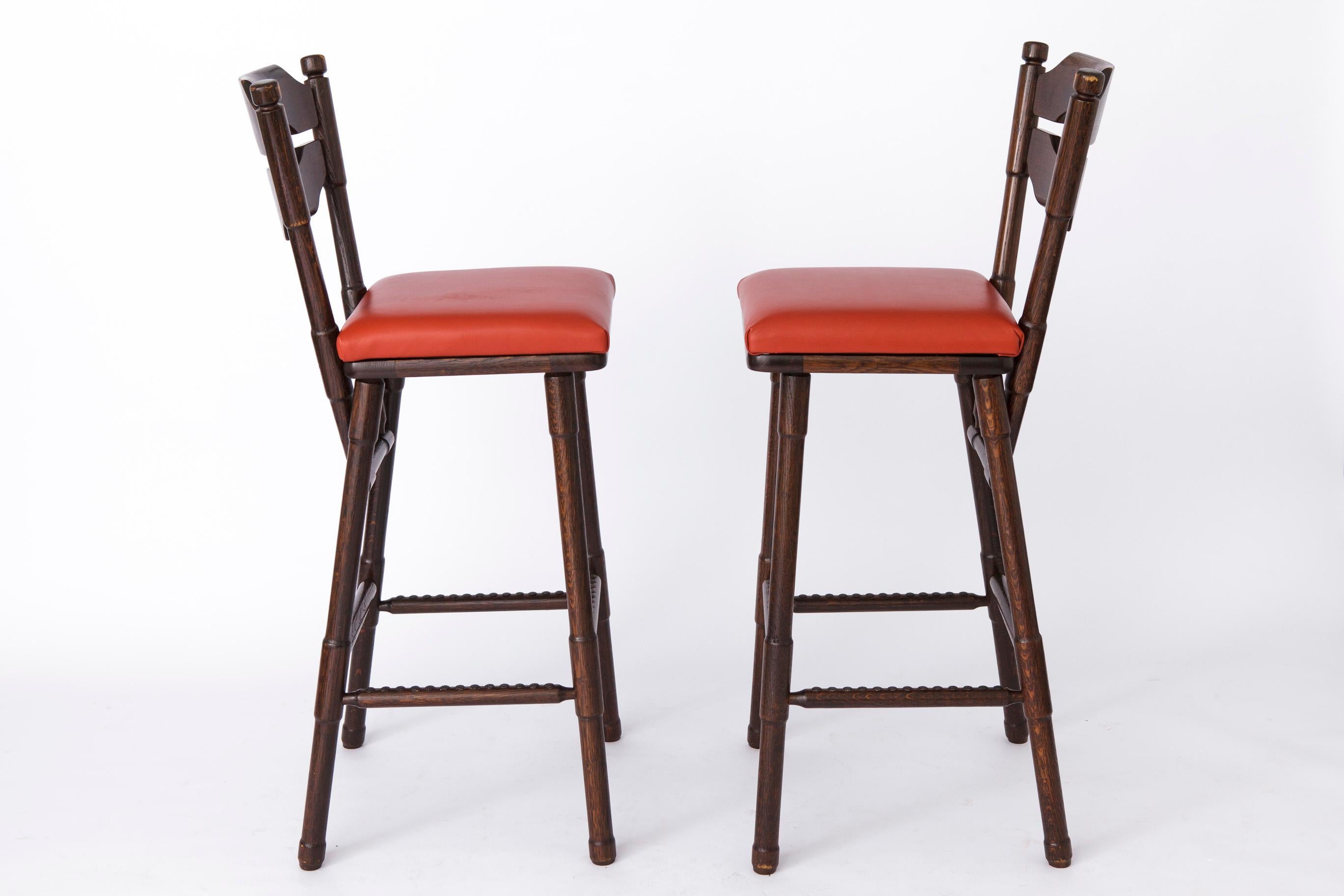 Polished 2 Bar Stool Vintage 1980s - Germany For Sale