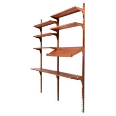 2-Bay Poul Cadovius Danish Teak Cado Wall Mount Shelving System