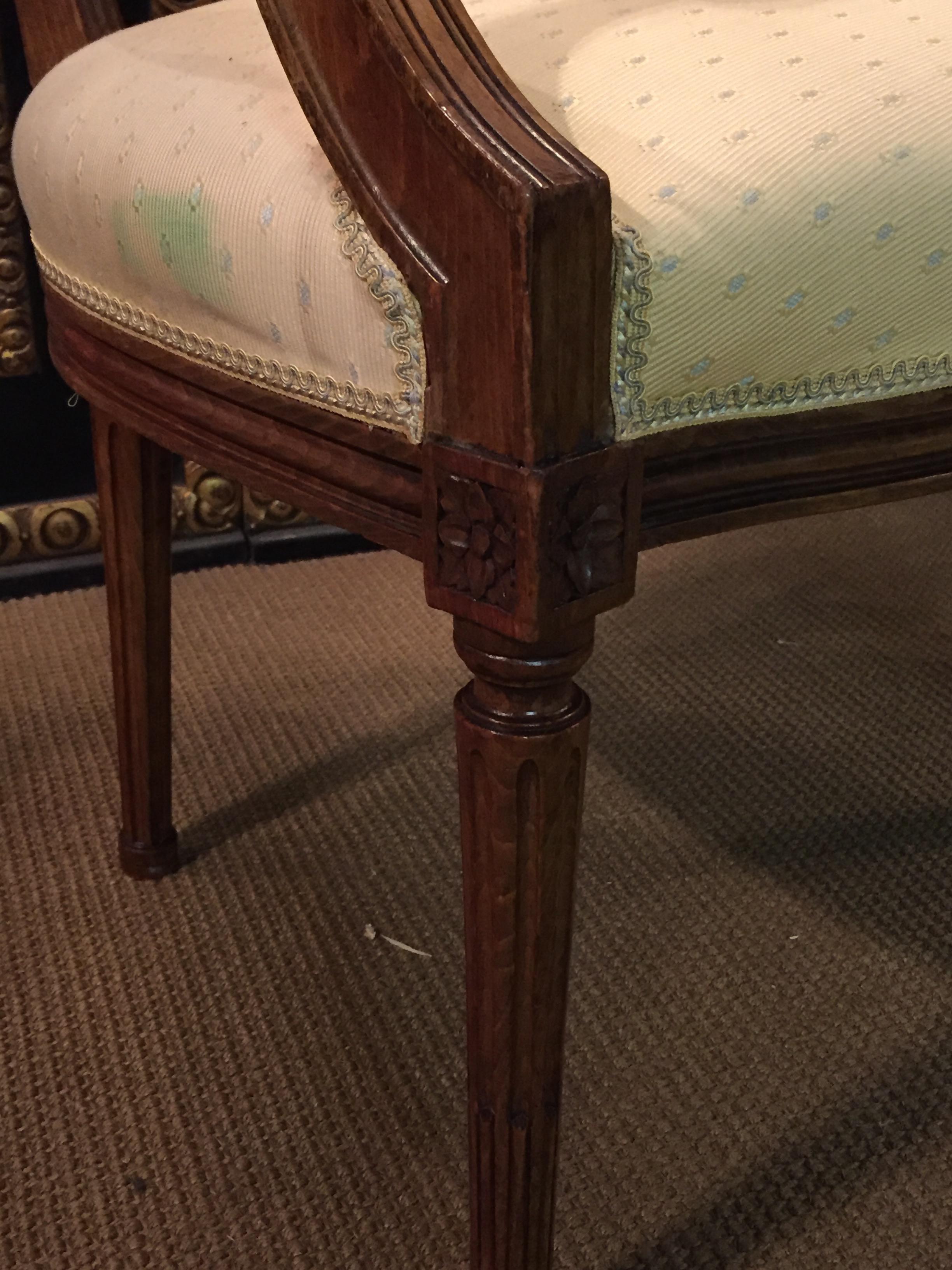 2 Beautyfull Armchairs in Louis Seize Style Walnut Louis XVI 6
