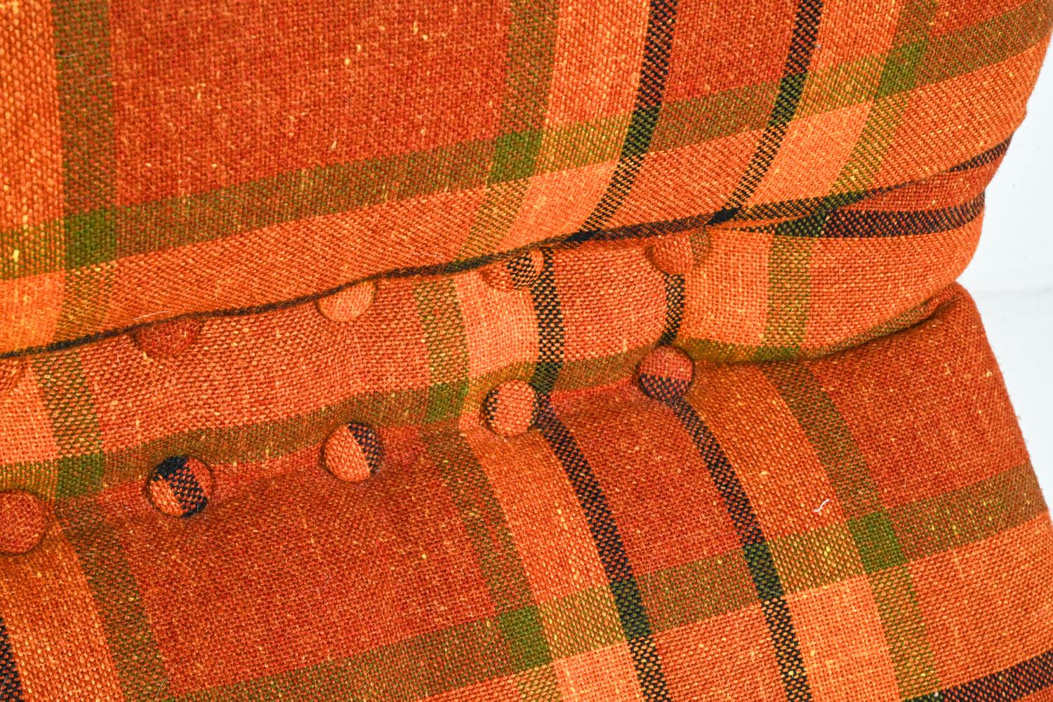 (2) Easy Swivel Chairs aus Buche und Stoff von Yngvar Sandstrom Stühle, ca. 1970er Jahre im Angebot 1