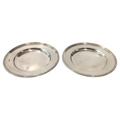 2 Biedermeier silver plates Vienna 1859