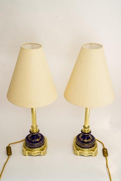 2 Big Historistic Table lamp vienna around 1890s