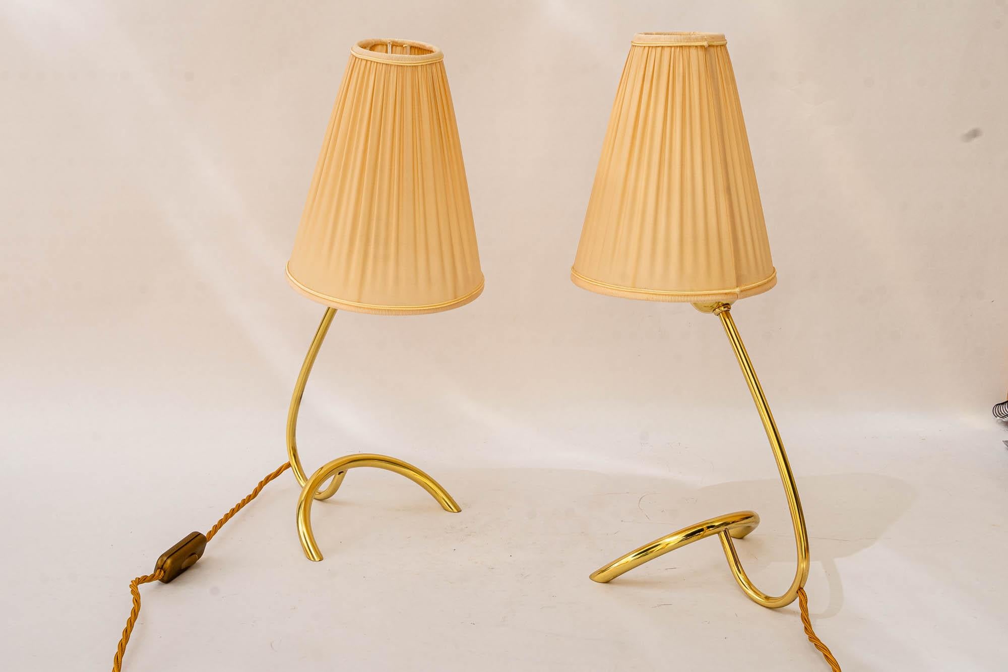 Polished 2 Big Table Lamps 