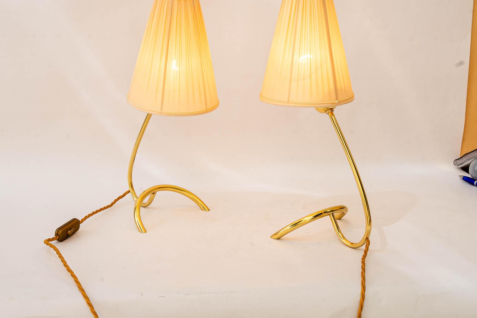 Brass 2 Big Table Lamps 