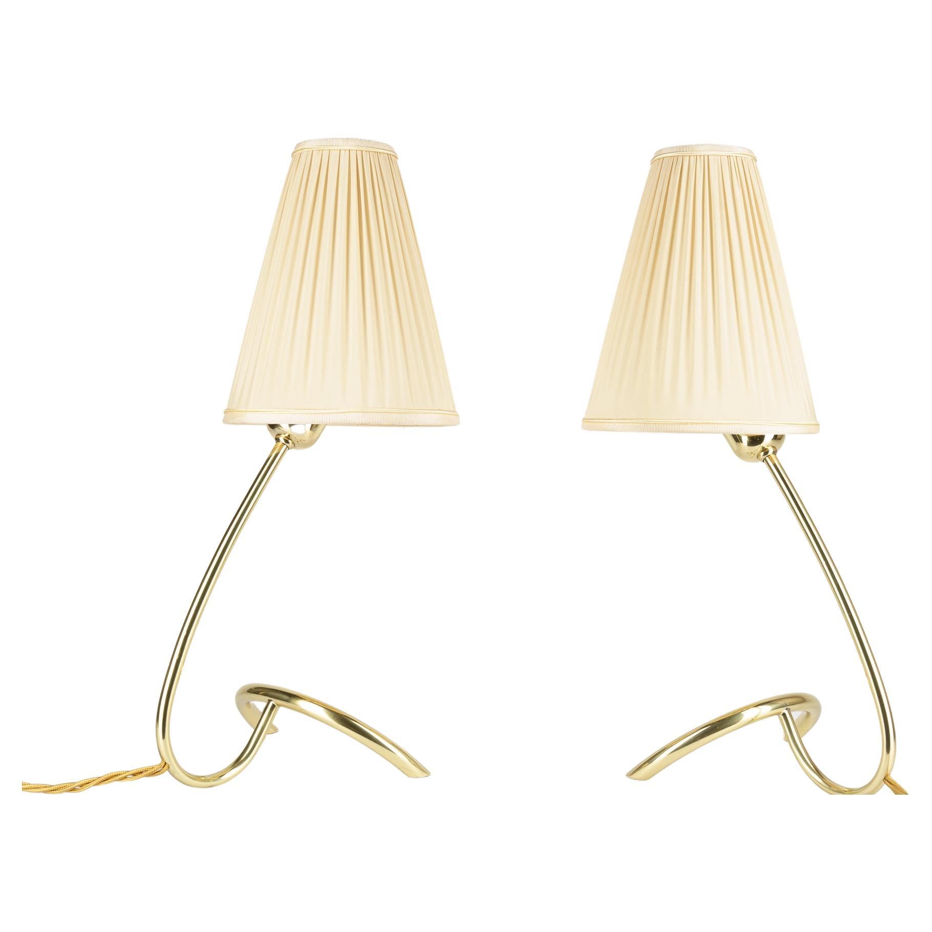 2 Big Table Lamps "Rebhuhn" by J.T. Kalmar around 1940s