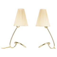 Vintage 2 Big Table Lamps "Rebhuhn" by J.T. Kalmar around 1940s