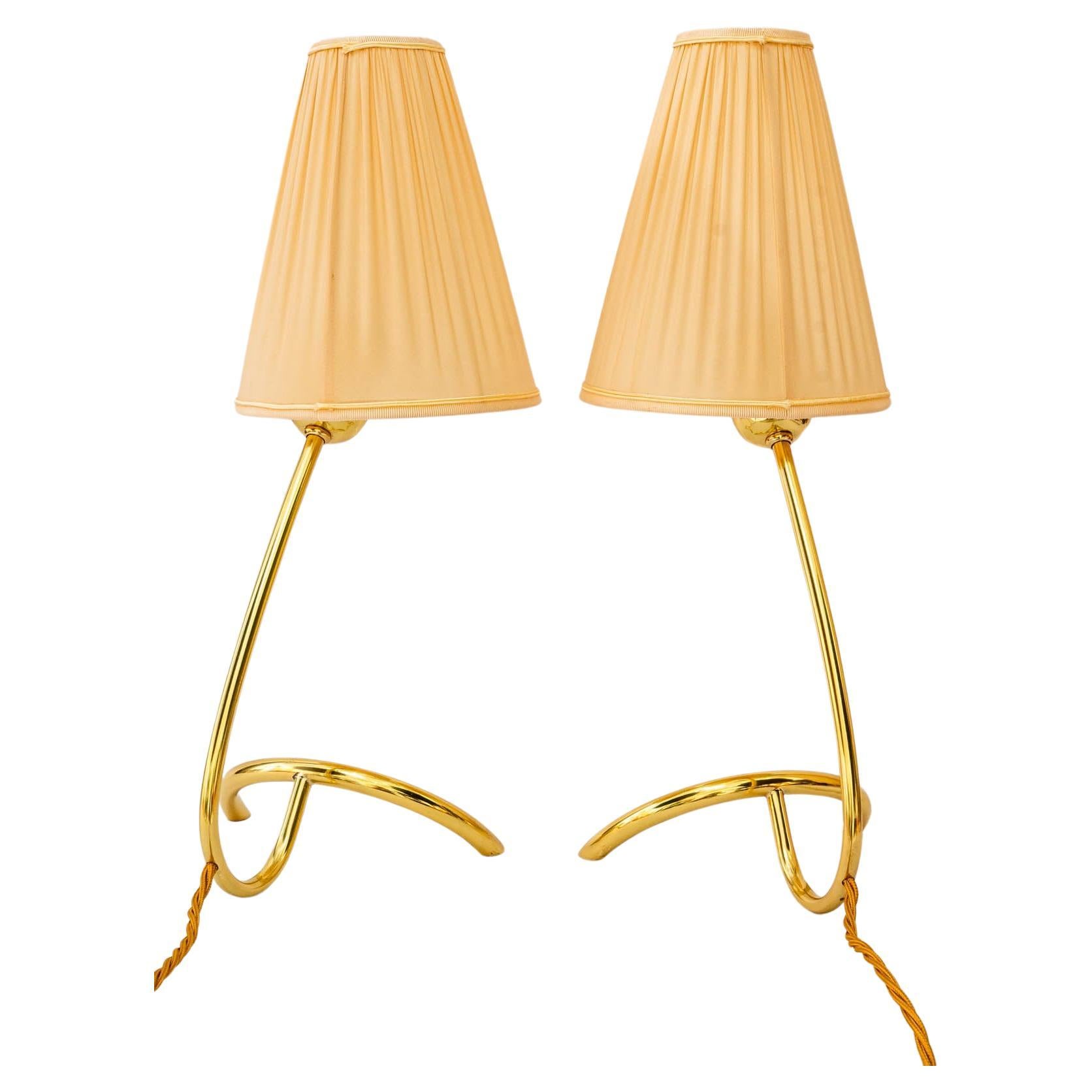 2 Big Table Lamps "Rebhuhn" by J.T. Kalmar around 1940s