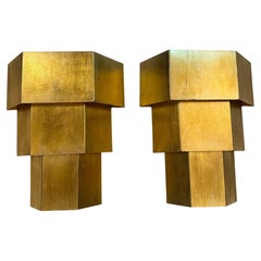2 Bigs Sconces in golden iron, Style, Art Deco, Year, 1920, France