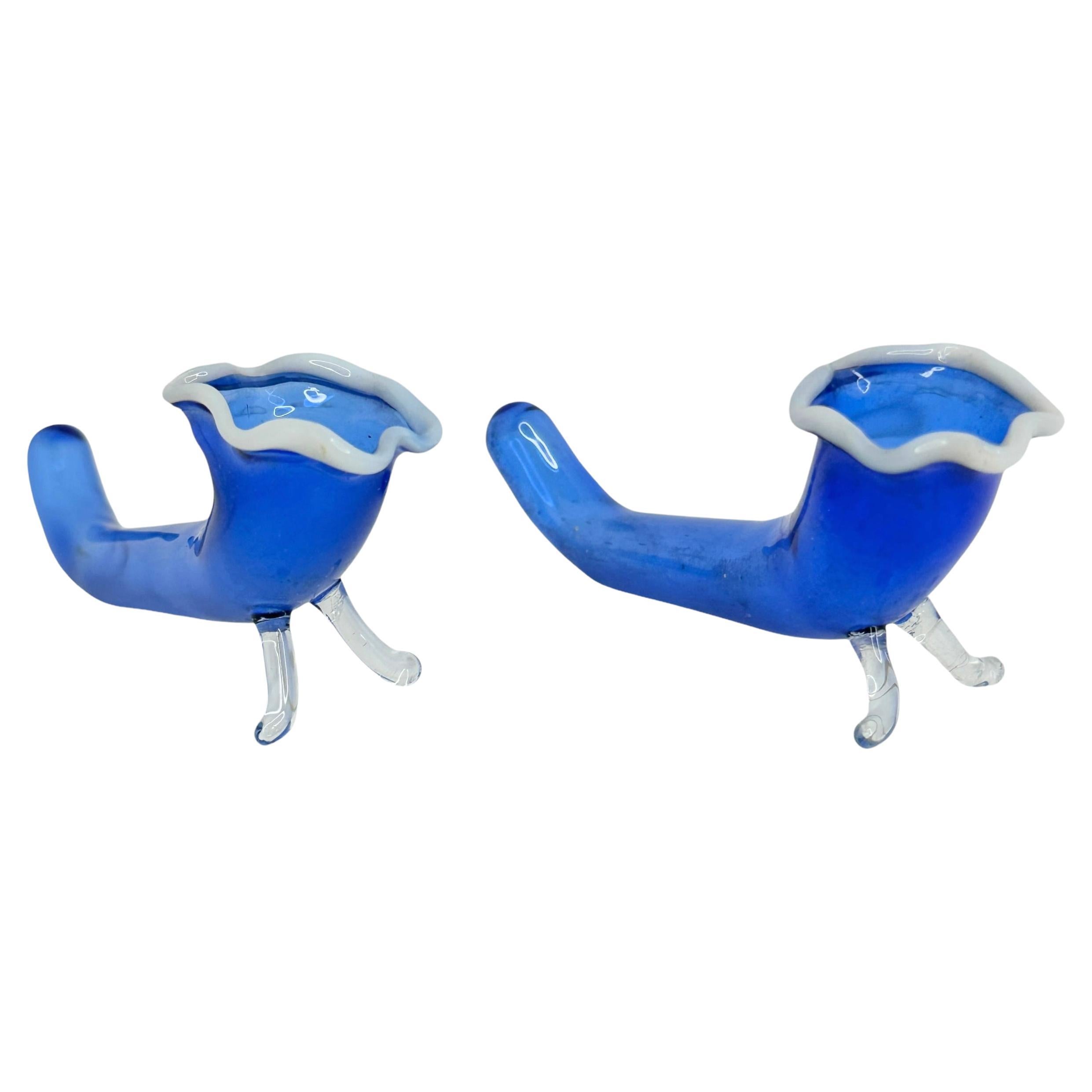 2 vasi portafiori in vetro Bimini Glass e poggiapiatti, Austria Decorazione da tavolo