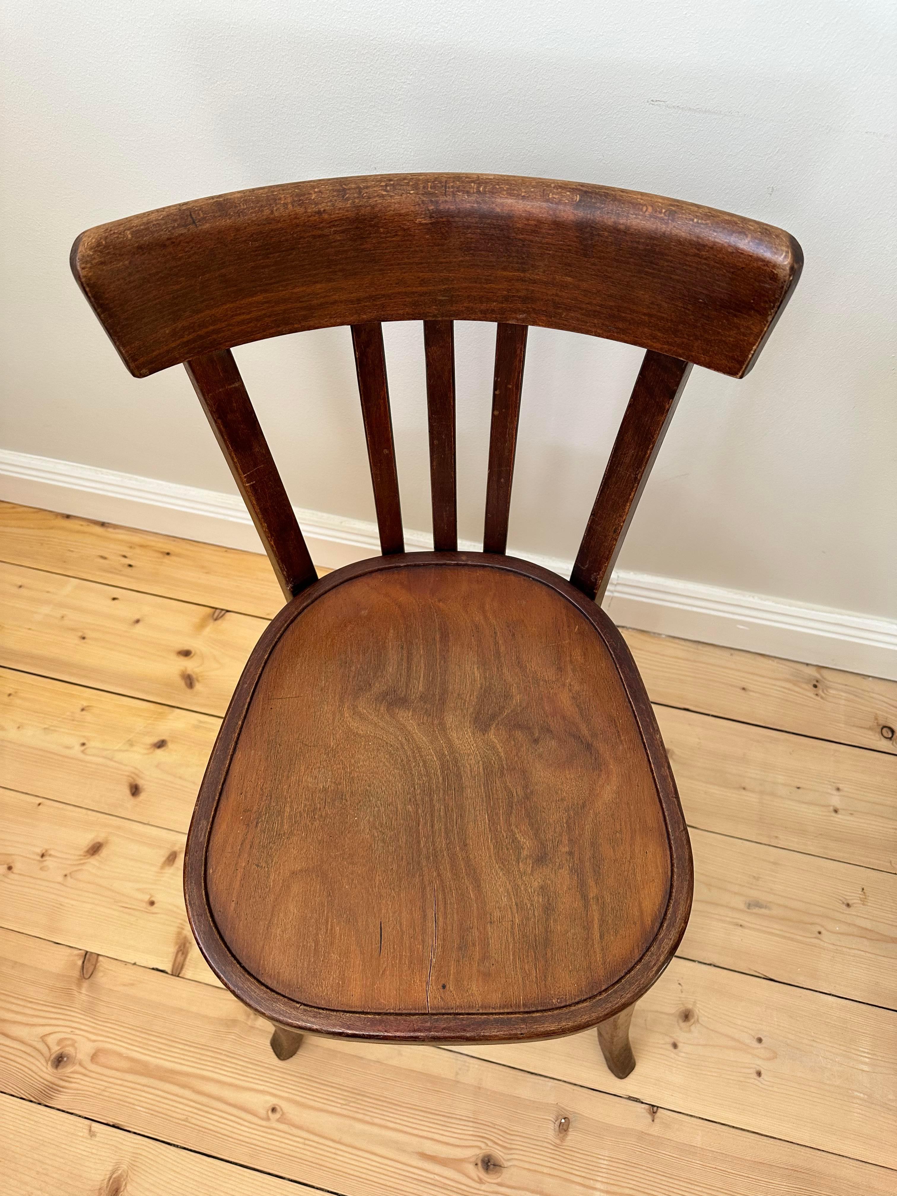 Bentwood 2 bistro chairs from Paris  For Sale