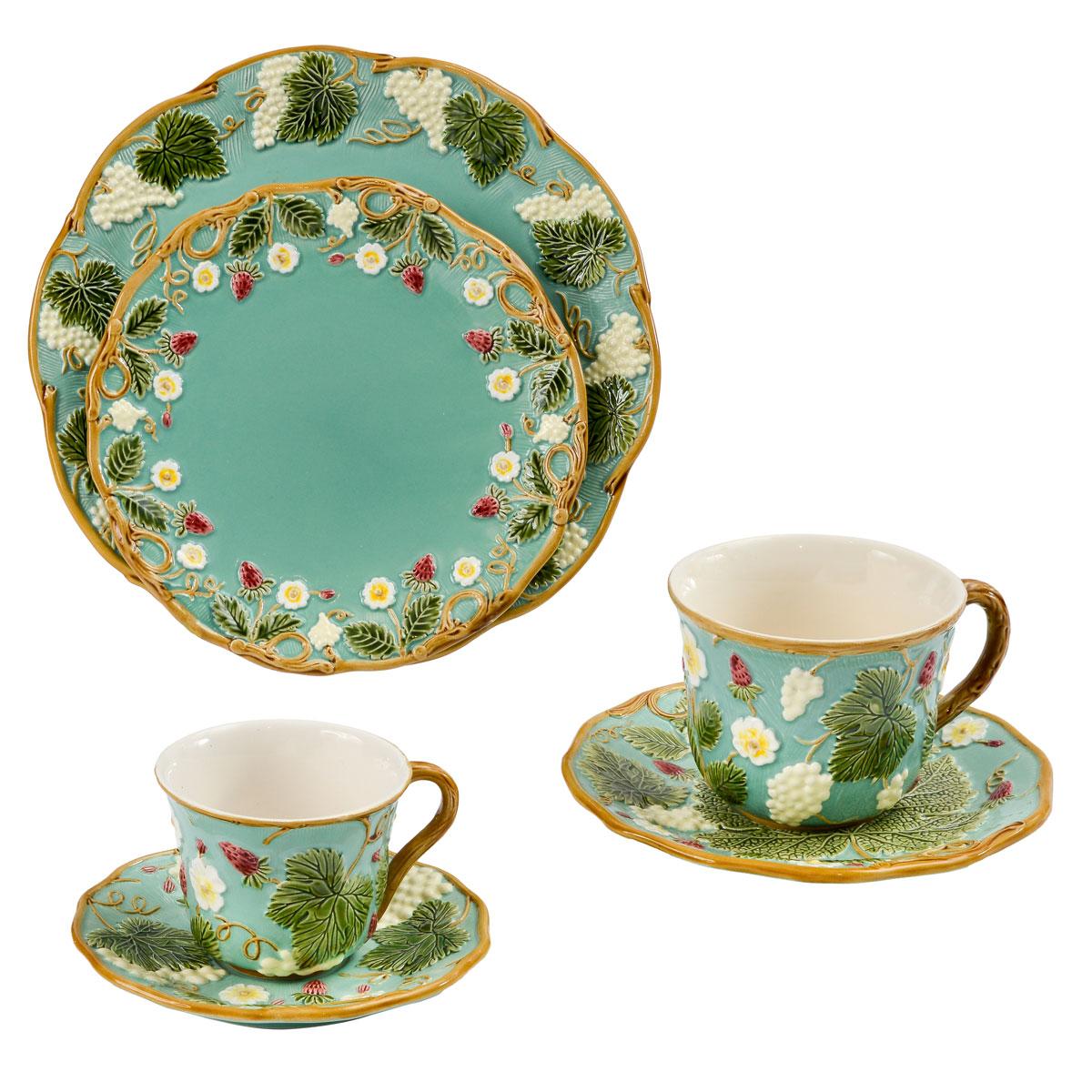 Hand-Painted 2 Blue Flowery 