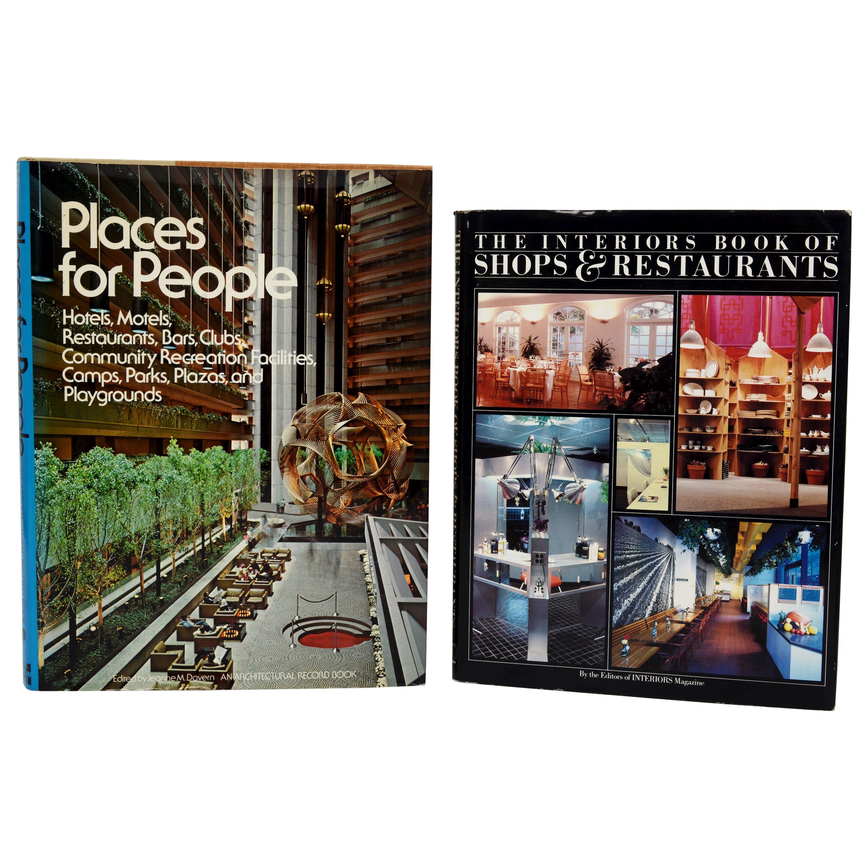 2 Books Decorating Shops, Hotels, Restaurants, Bars, & Other Retail Spaces, 1st For Sale