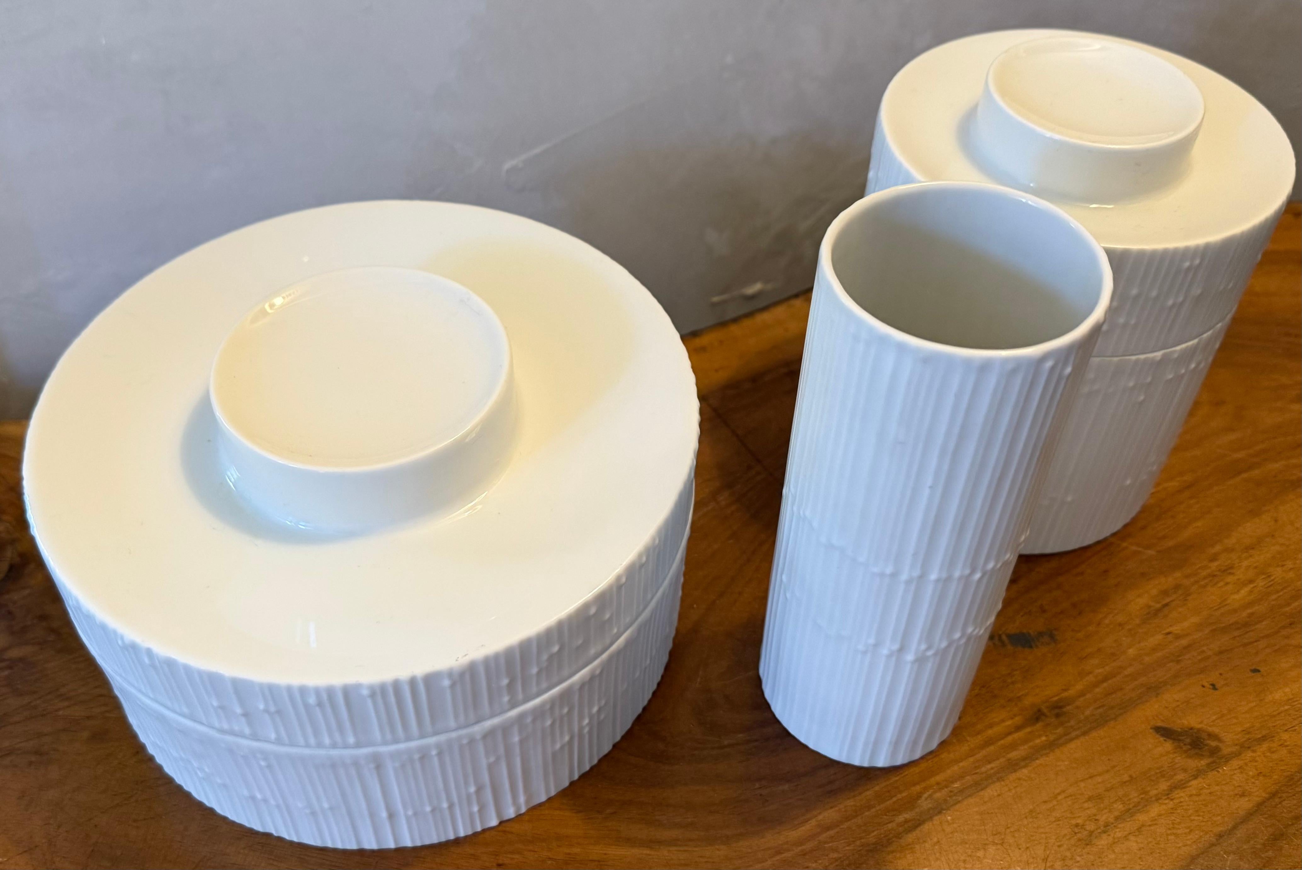 2 cajas y un jarrón de tapio wirkkala para rosenthal studio line en venta 3